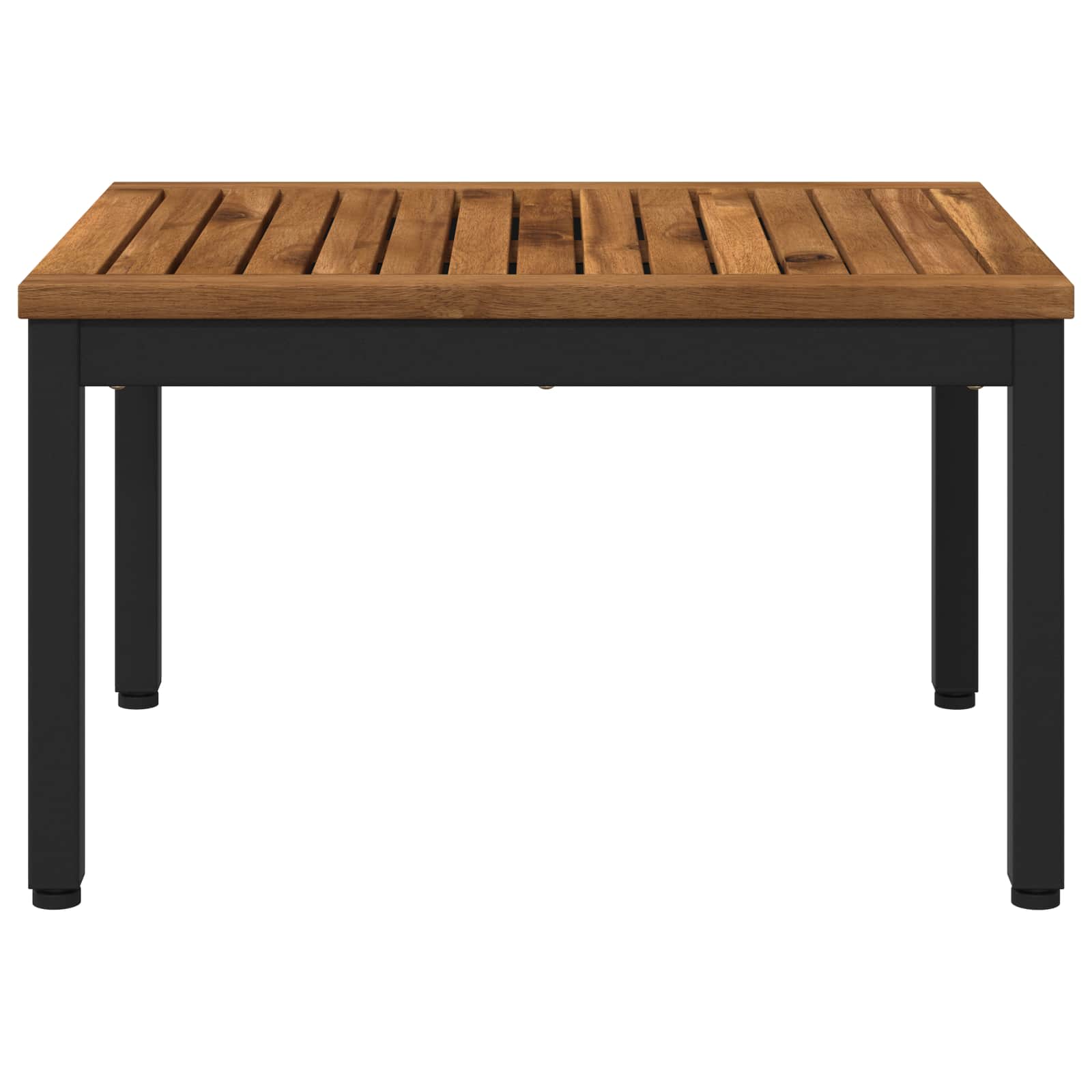Coffee Table Natural and Black 50 x 60.5 x 36 cm