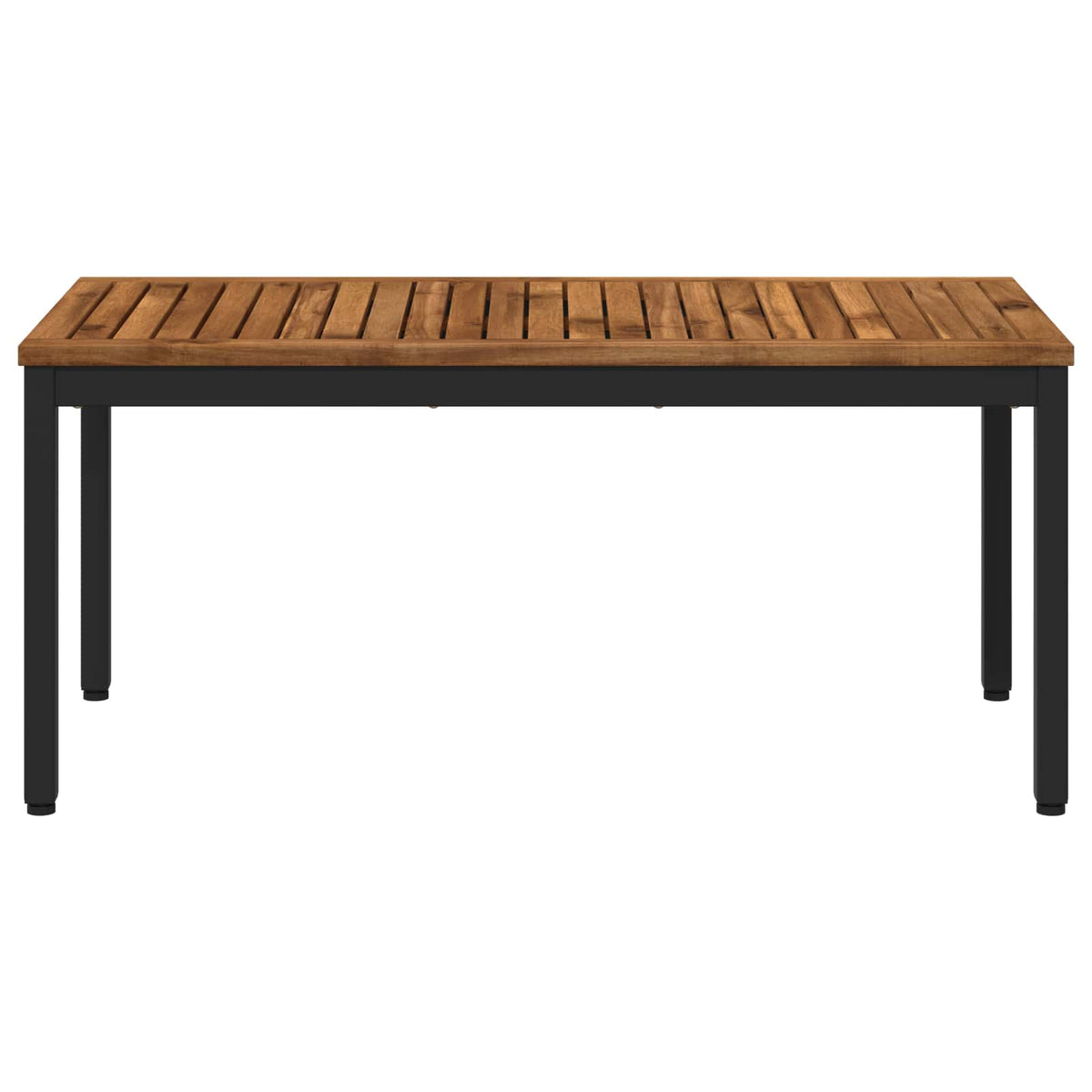 Coffee Table Natural and Black 50 x 100.5 x 45 cm
