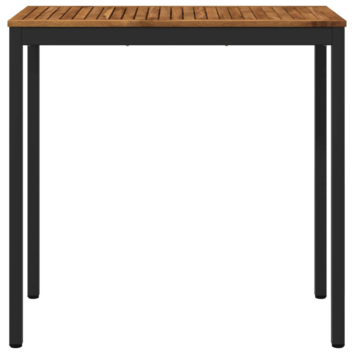 Garden Bar Table Natural and Black 108.5 x 55 x 105 cm