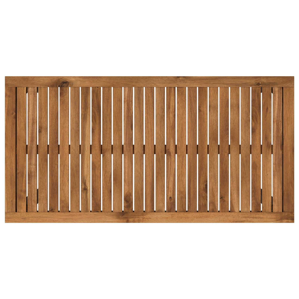 Garden Bar Table Natural and Black 108.5 x 55 x 105 cm