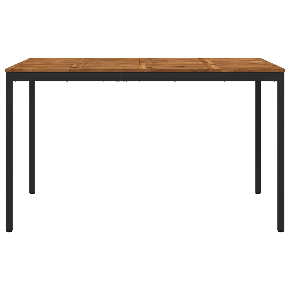 Garden Bar Table Natural and Black 180 x 88.5 x 105 cm