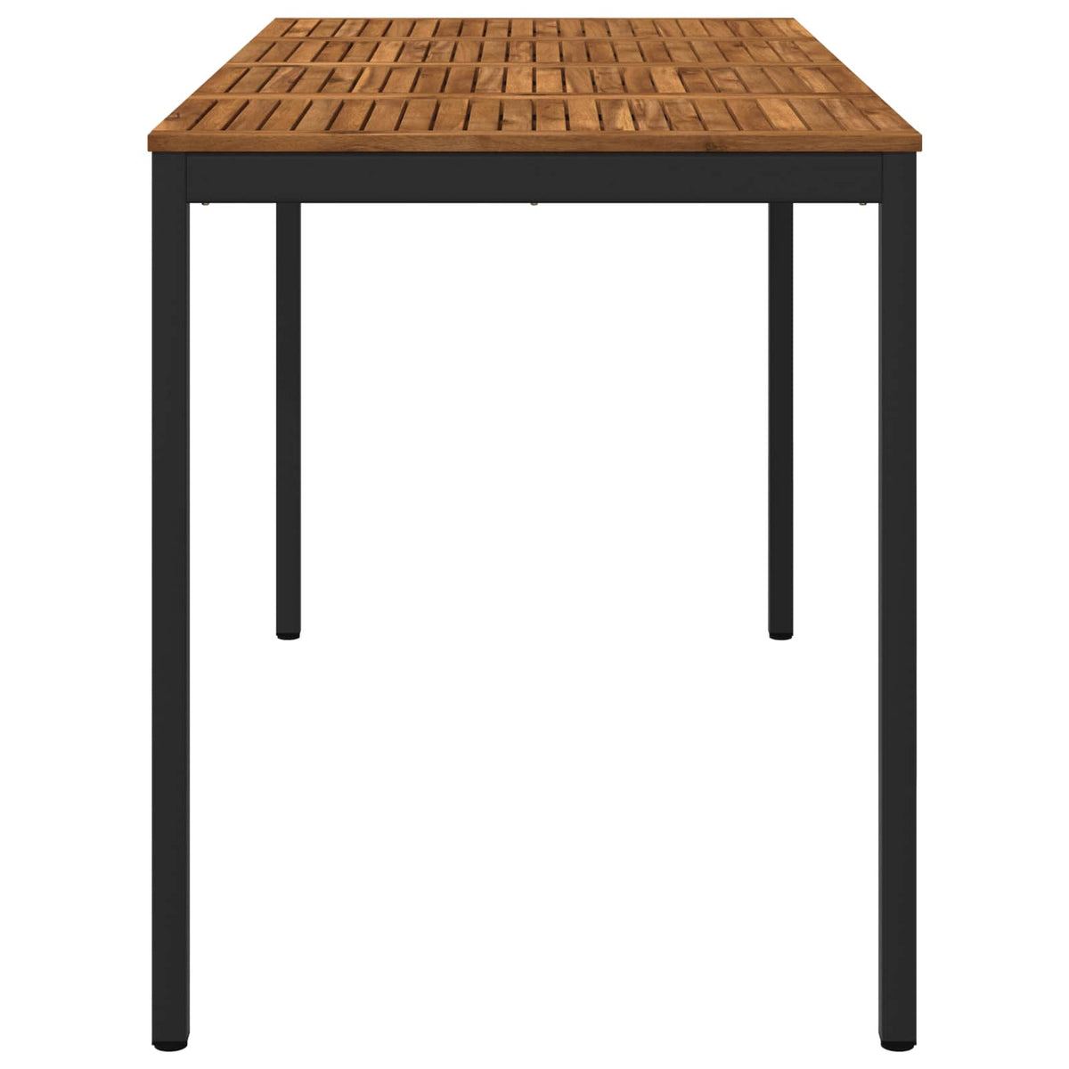 Garden Bar Table Natural and Black 180 x 88.5 x 105 cm