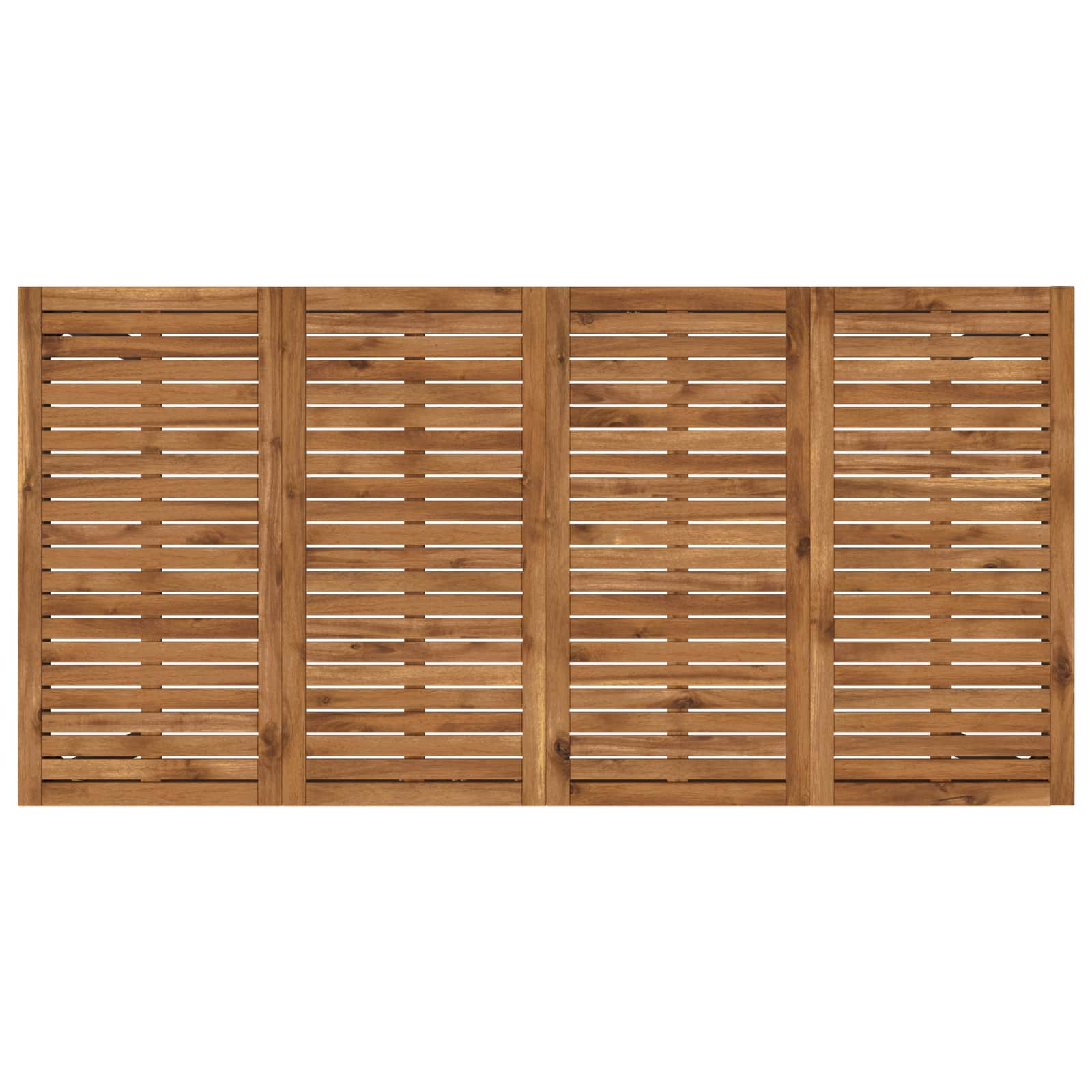 Garden Bar Table Natural and Black 180 x 88.5 x 105 cm