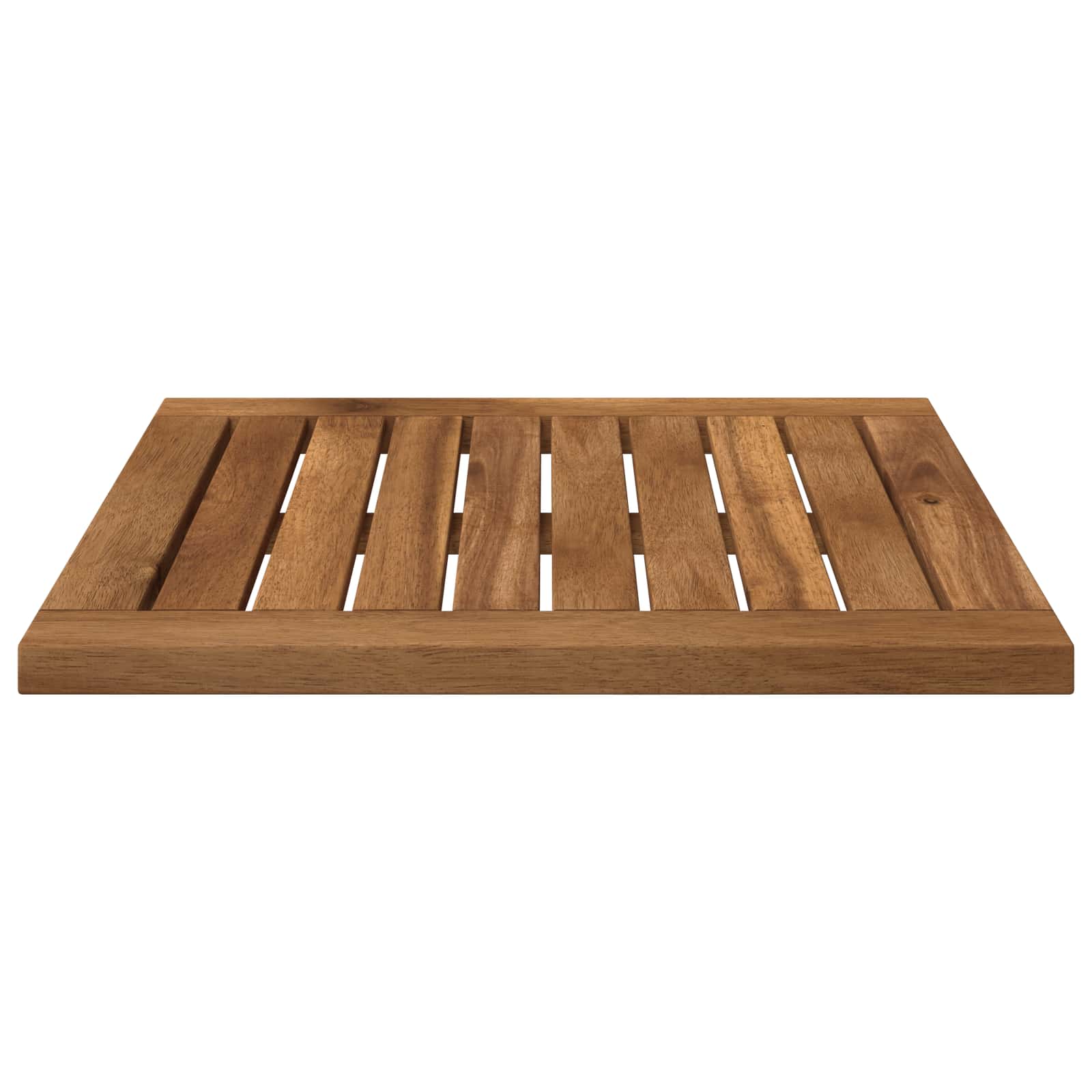Table Top 40.5 x 40 x 2 cm Rectangular Solid Acacia Wood