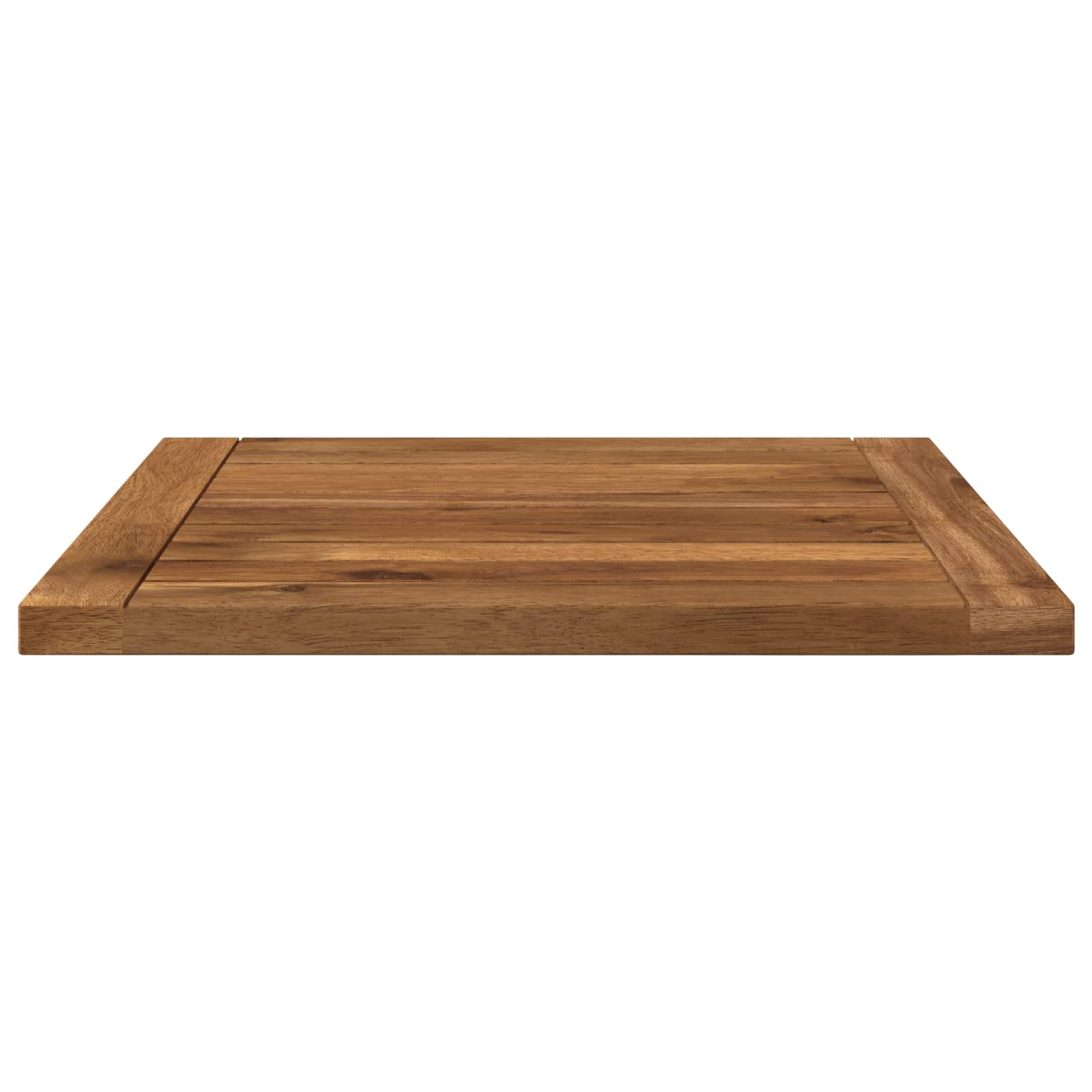 Table Top 40.5 x 40 x 2 cm Rectangular Solid Acacia Wood