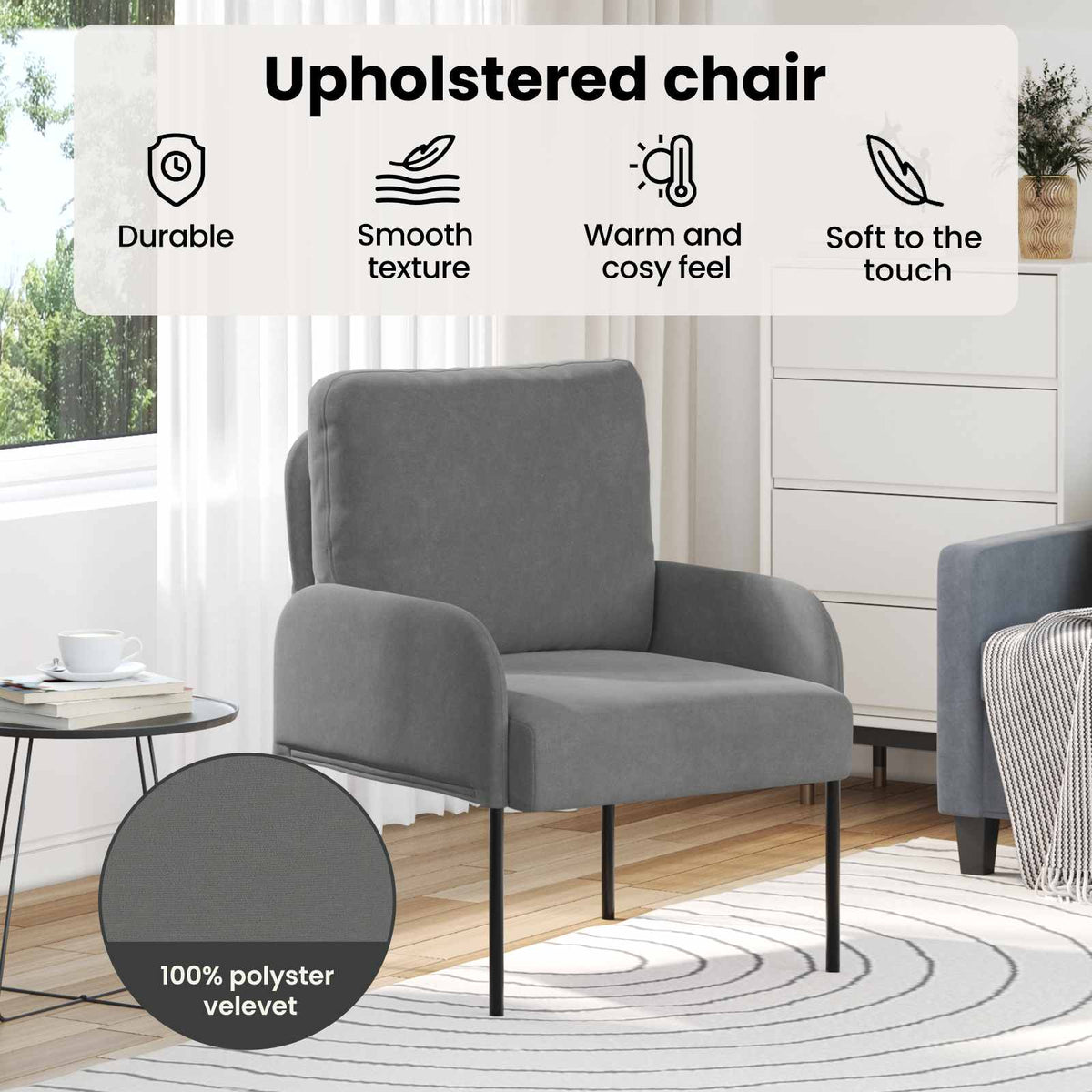 Sofas with Cushion 55cm Dark Grey Plywood