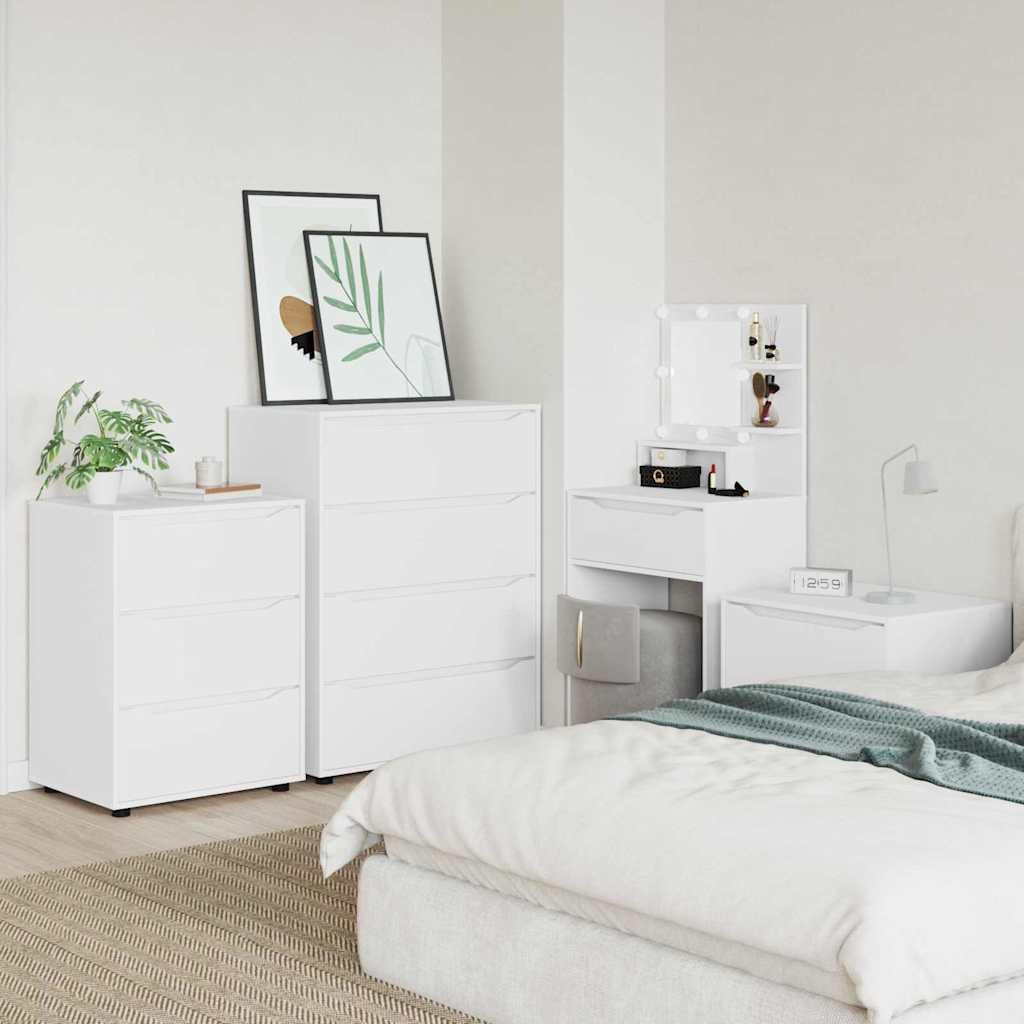 Storage Cabinets 2 pcs White 80 x 48 x 105 cm Engineered Wood