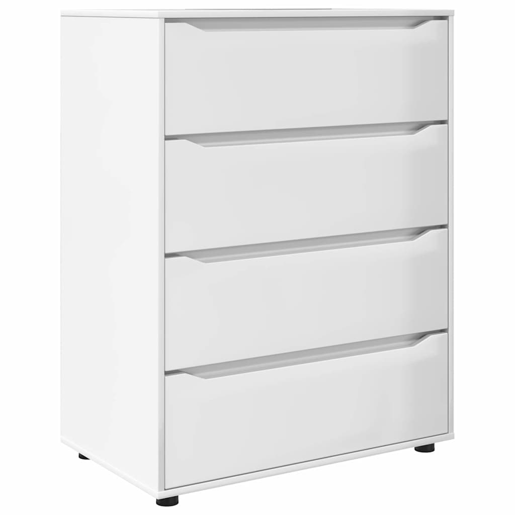 Storage Cabinets 2 pcs High Gloss White 80 x 48 x 105 cm