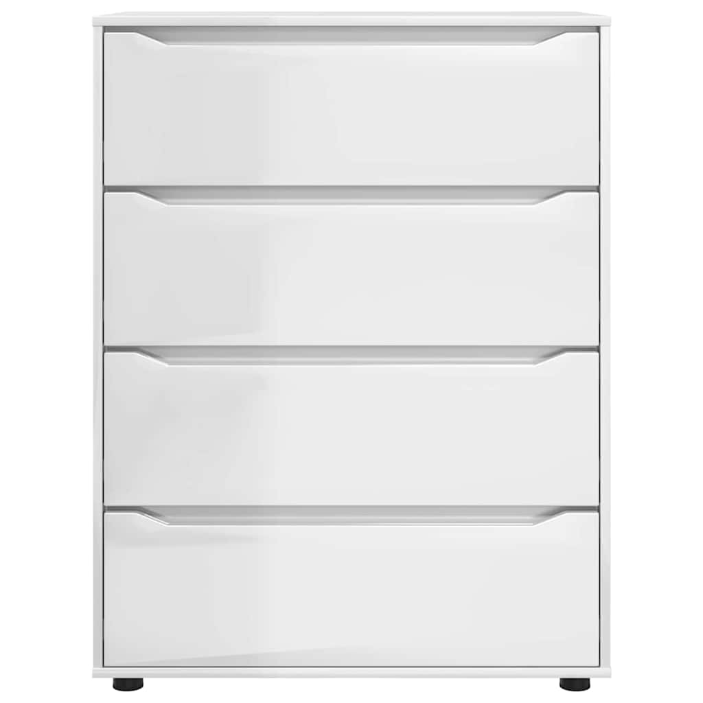 Storage Cabinets 2 pcs High Gloss White 80 x 48 x 105 cm