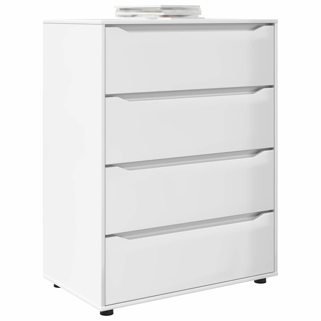 Storage Cabinets 2 pcs High Gloss White 80 x 48 x 105 cm