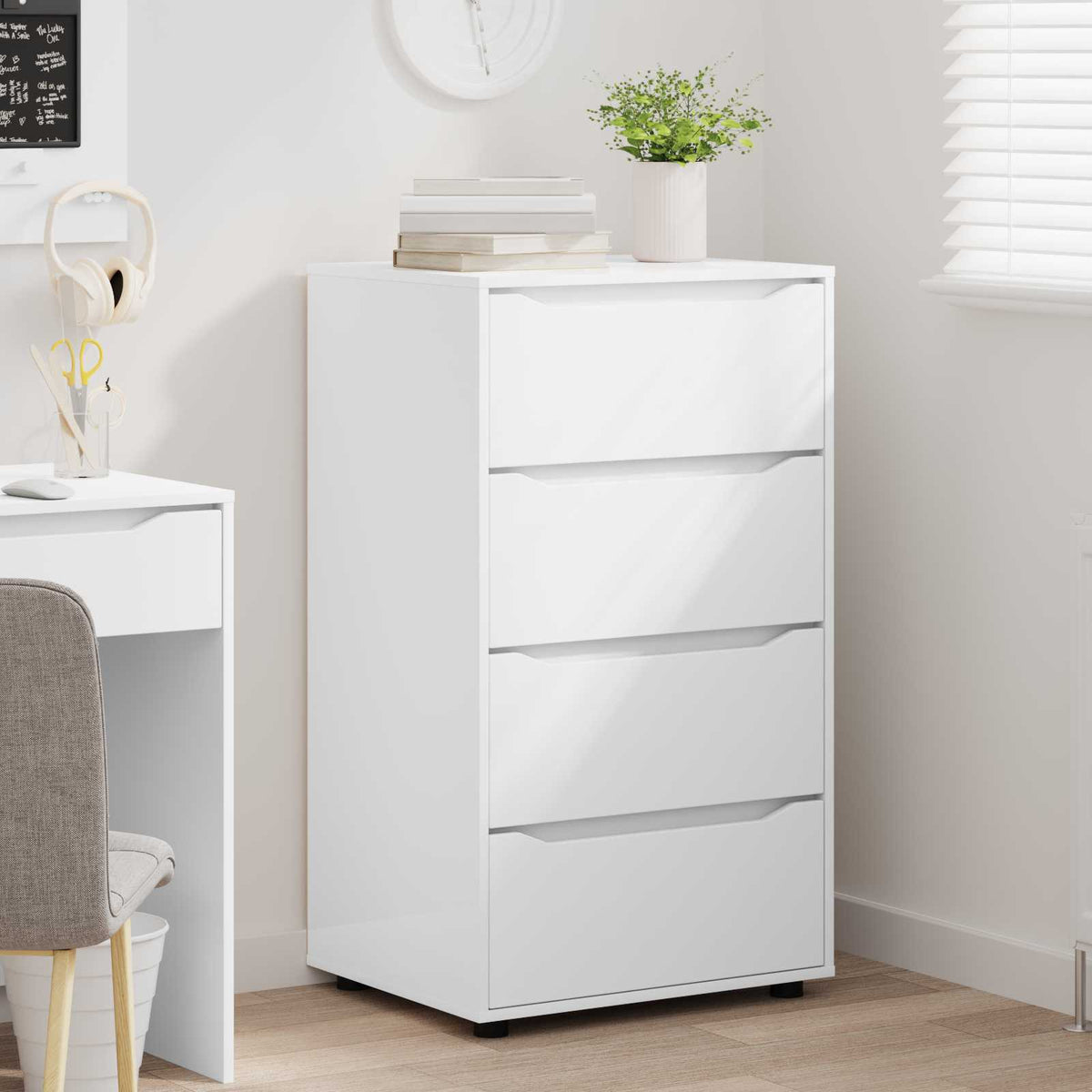 Storage Cabinets White 60 x 48 x 105 cm Engineered Wood