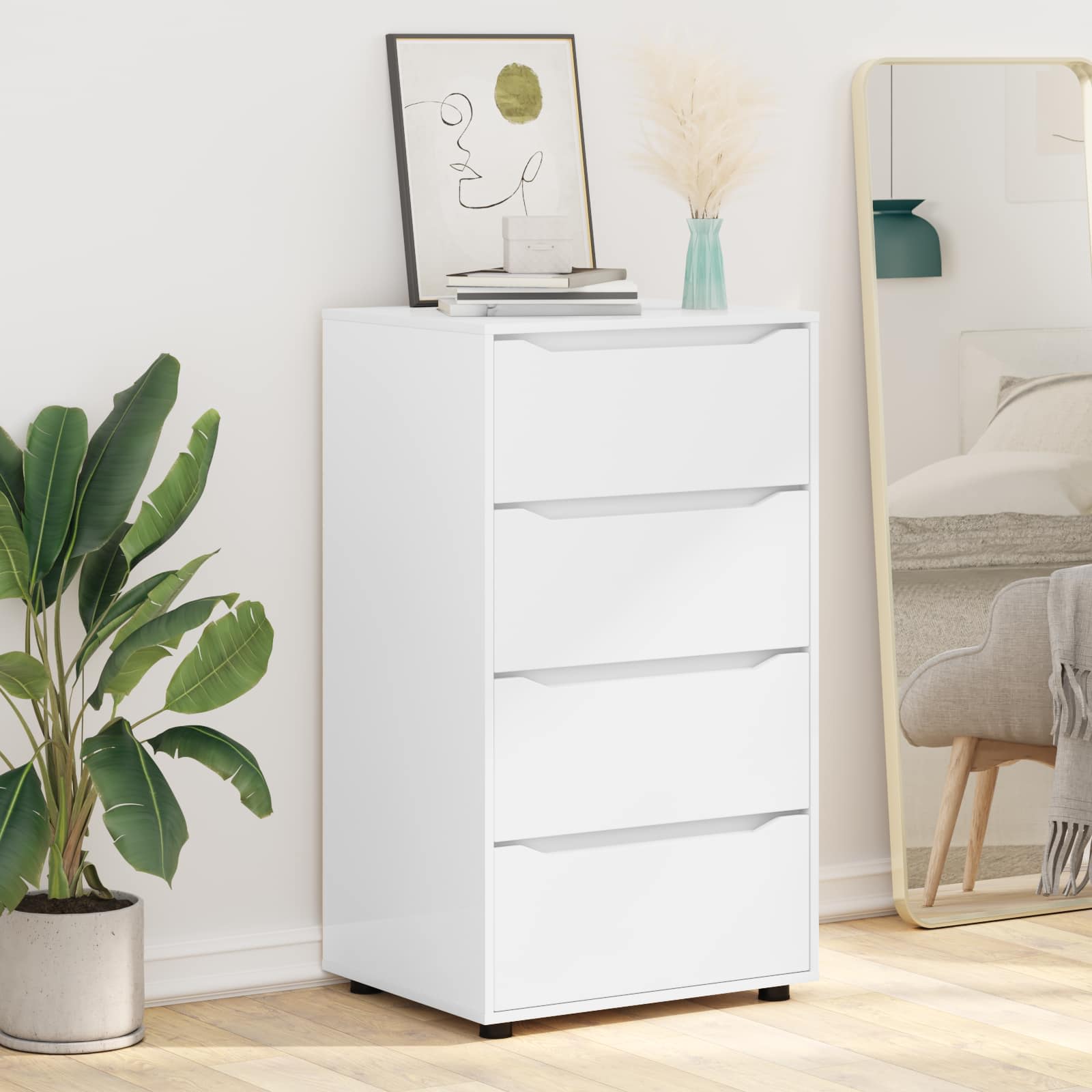 Storage Cabinets White 60 x 48 x 105 cm Engineered Wood