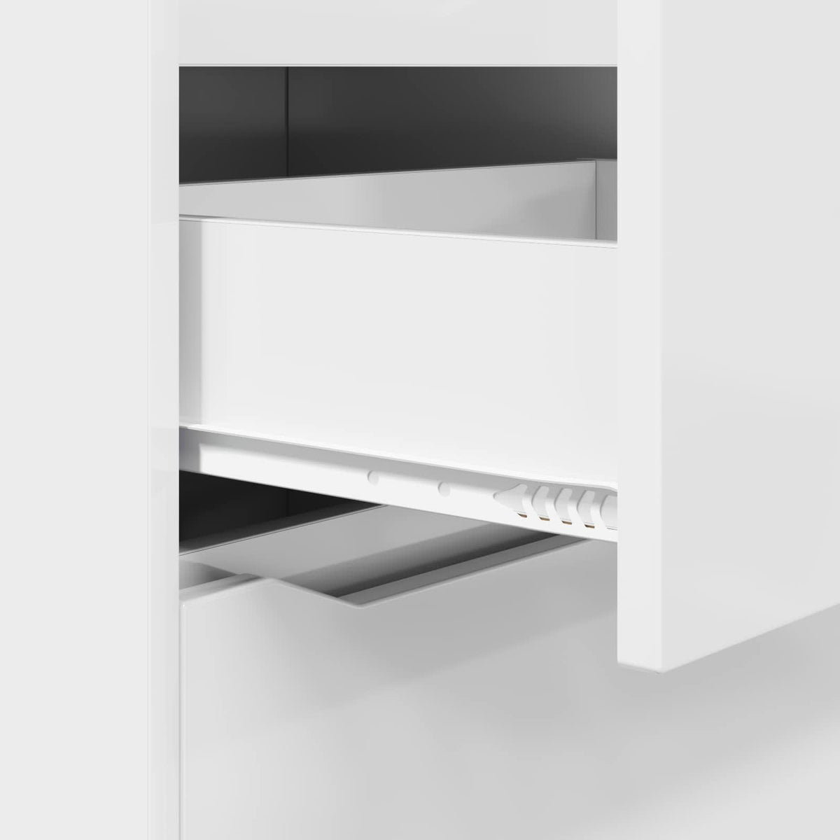 Storage Cabinets High Gloss White 60 x 48 x 105 cm