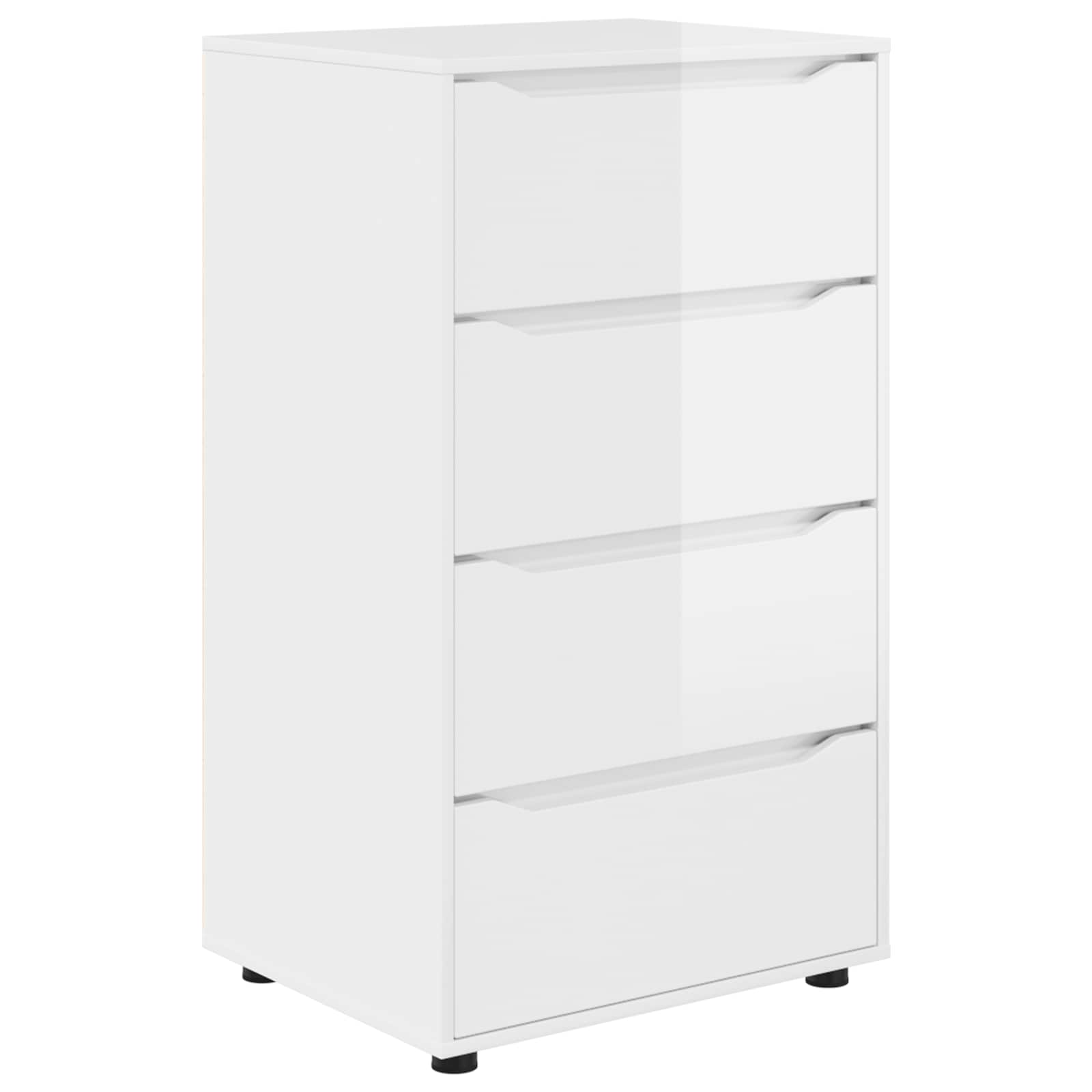 Storage Cabinets High Gloss White 60 x 48 x 105 cm