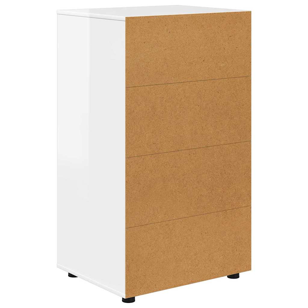 Storage Cabinets 2 pcs High Gloss White 60 x 48 x 105 cm