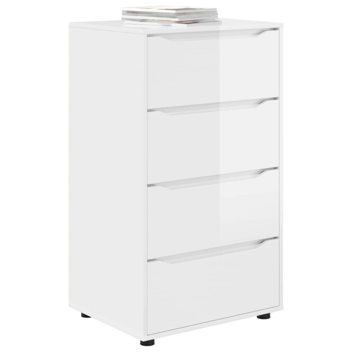 Storage Cabinets High Gloss White 60 x 48 x 105 cm