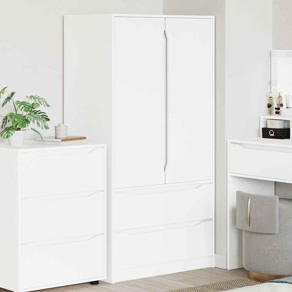 Bathroom Cabinet White 79.5 x 49 x 156 cm Engineered Wood