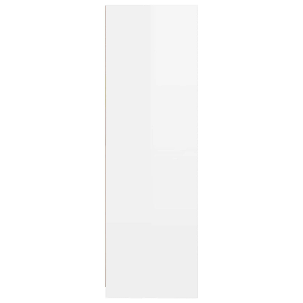 Wardrobe High Gloss White 79.5 x 49 x 156 cm Engineered Wood
