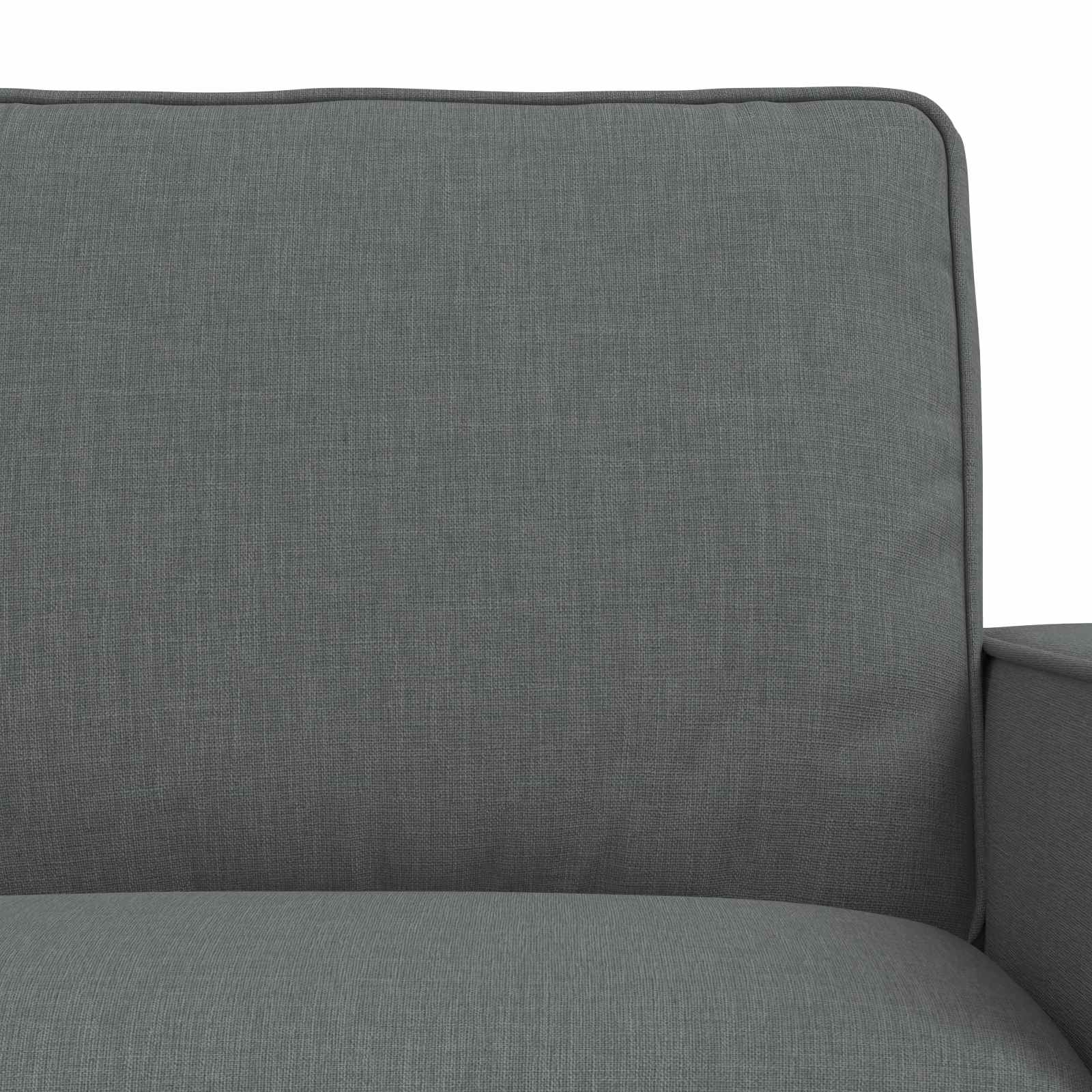 Sofa Set 2 pcs Dark Grey 162 x 80 x 82 cm Fabric