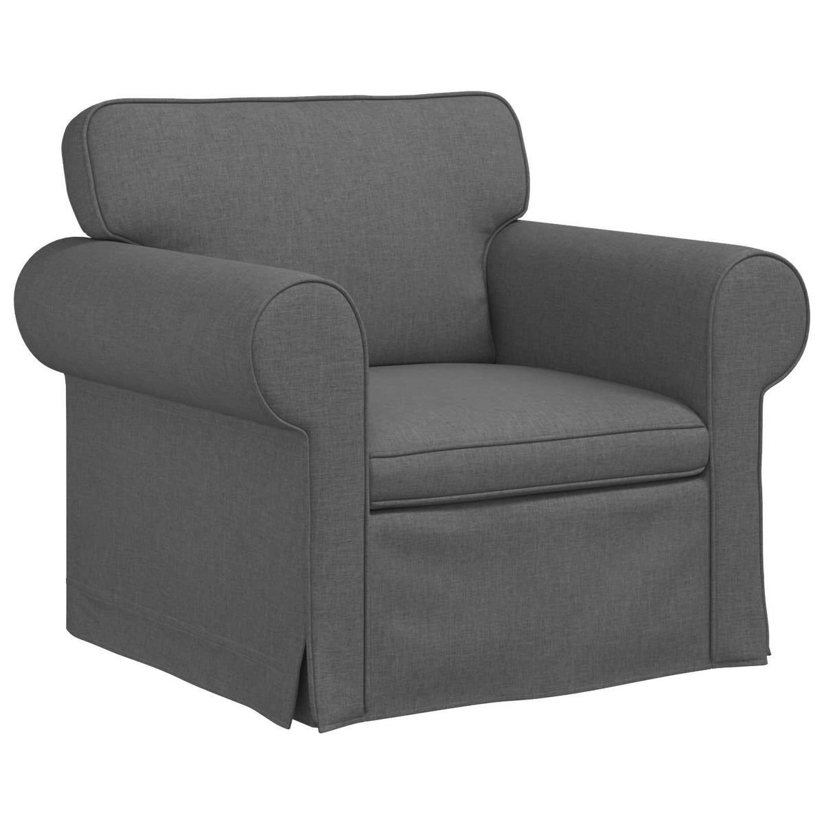 Sofa 180cm 2 pcs Dark Grey Metal