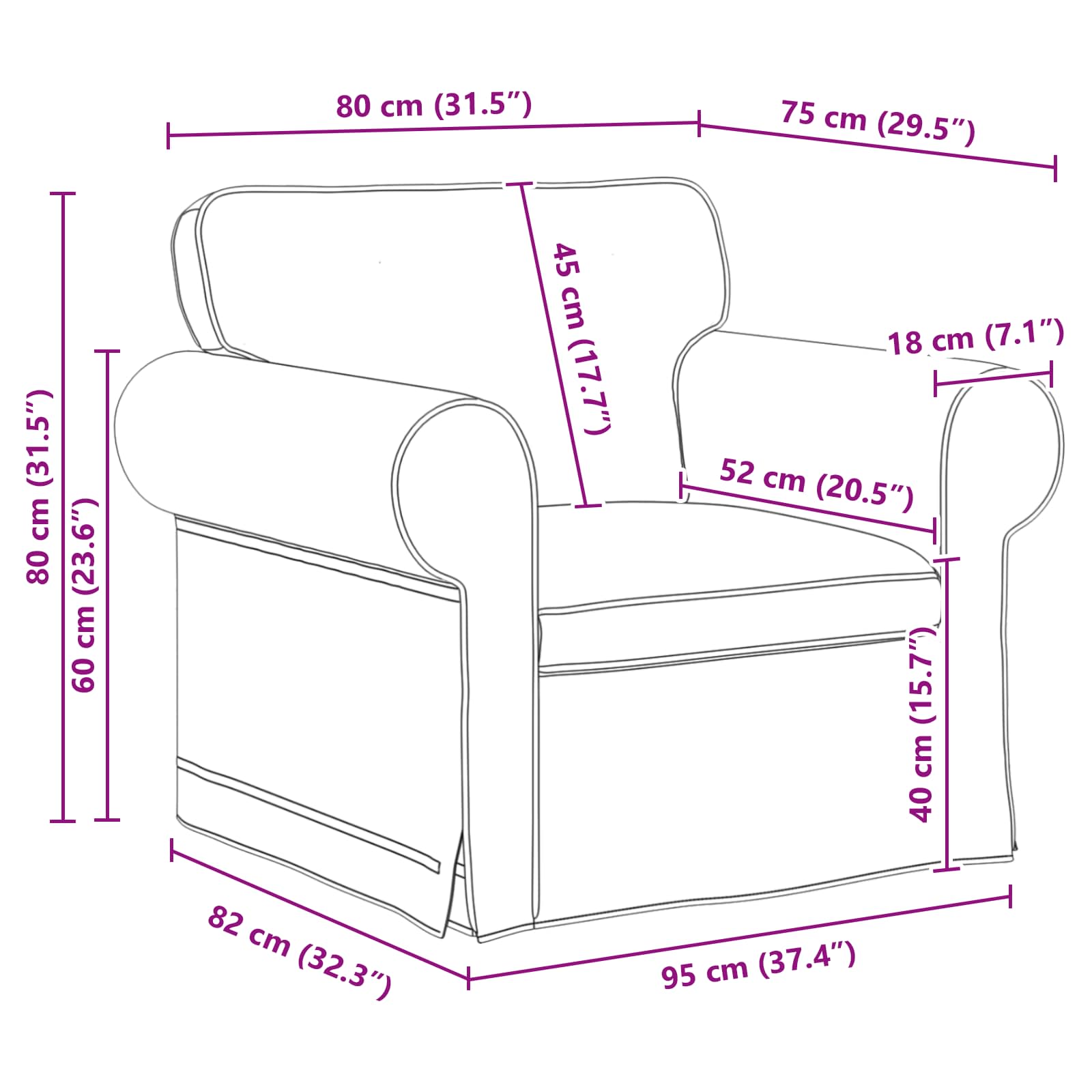 Sofa Set 2 pcs Black 245 x 82 x 80 cm Fabric