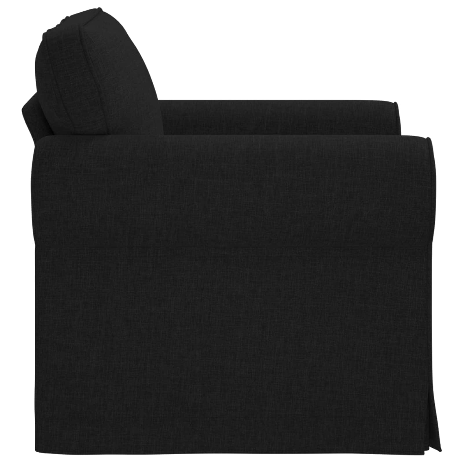 Sofa Black 215 x 82 x 80 cm Fabric