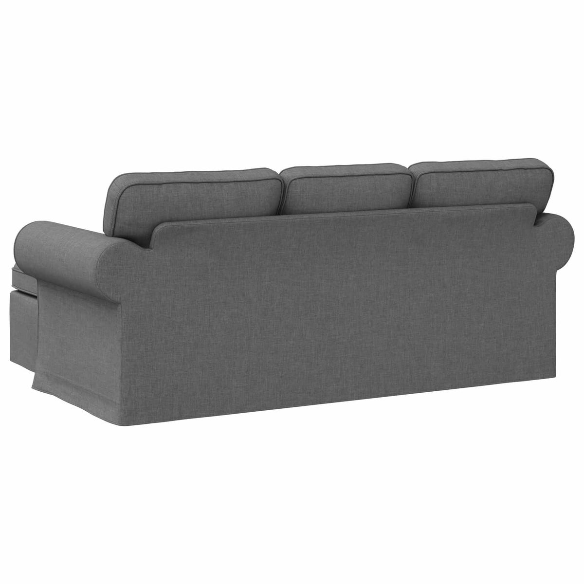 Sofa Dark Grey 195 x 138 x 80 cm Fabric