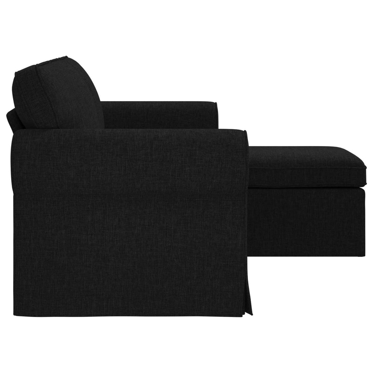 Sofa Black 195 x 138 x 80 cm Fabric
