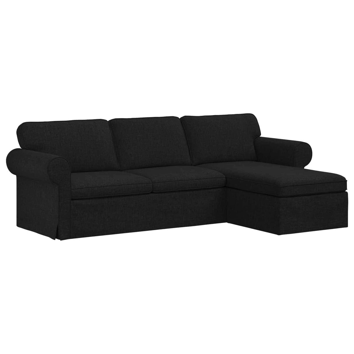 Sofa Black 245 x 138 x 80 cm Fabric