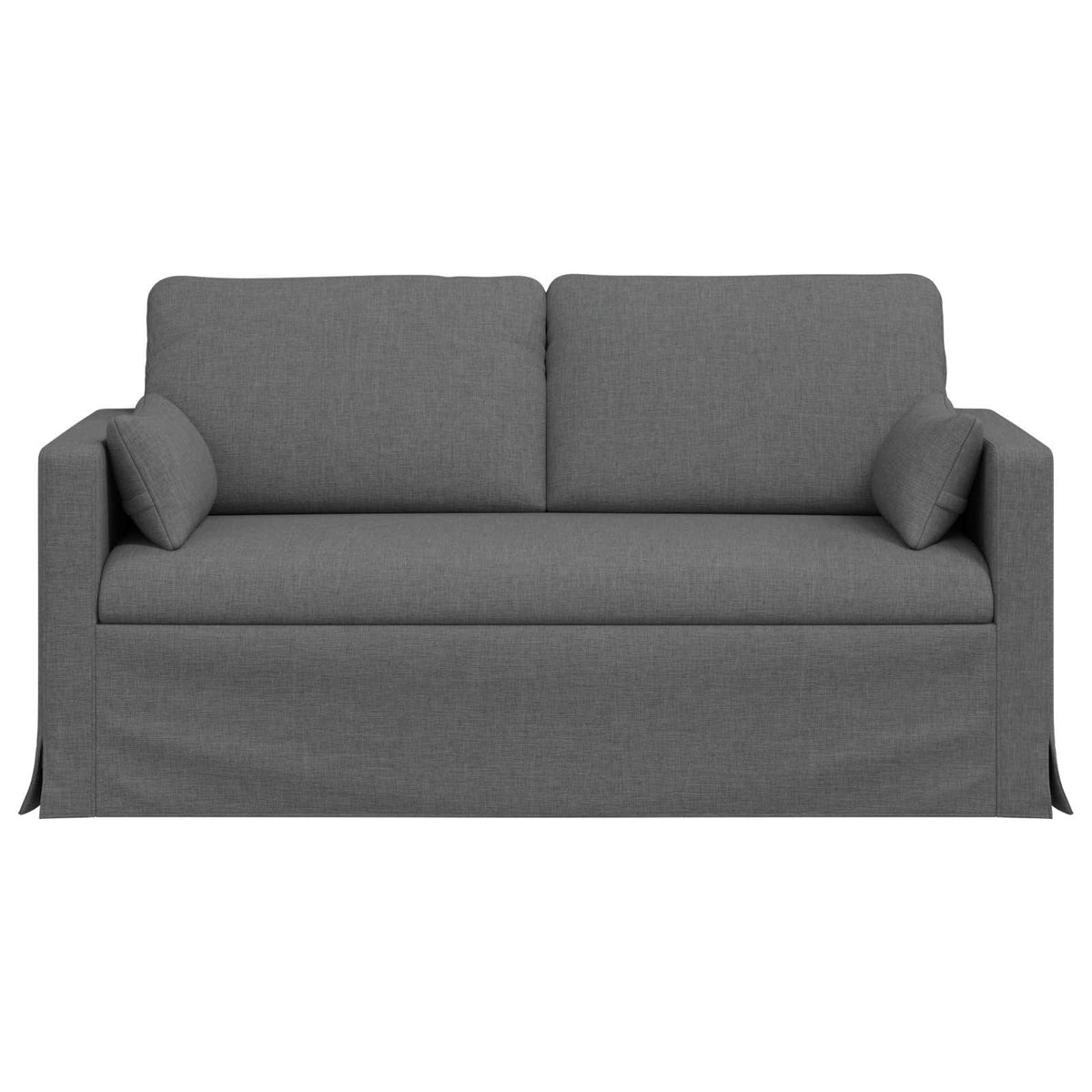 Sofa Dark Grey 158 x 78 x 80 cm Fabric