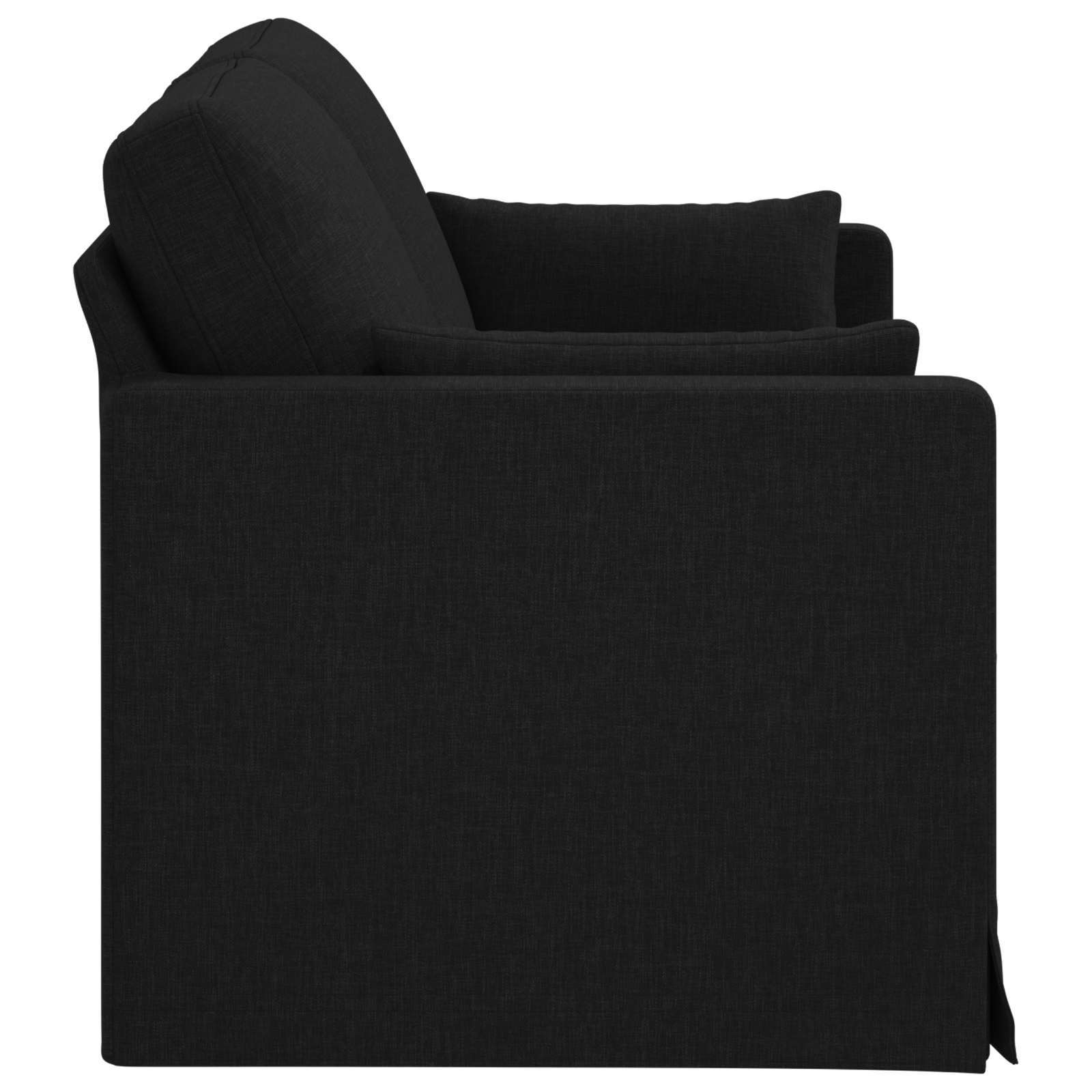 Sofa Black 158 x 78 x 80 cm Fabric