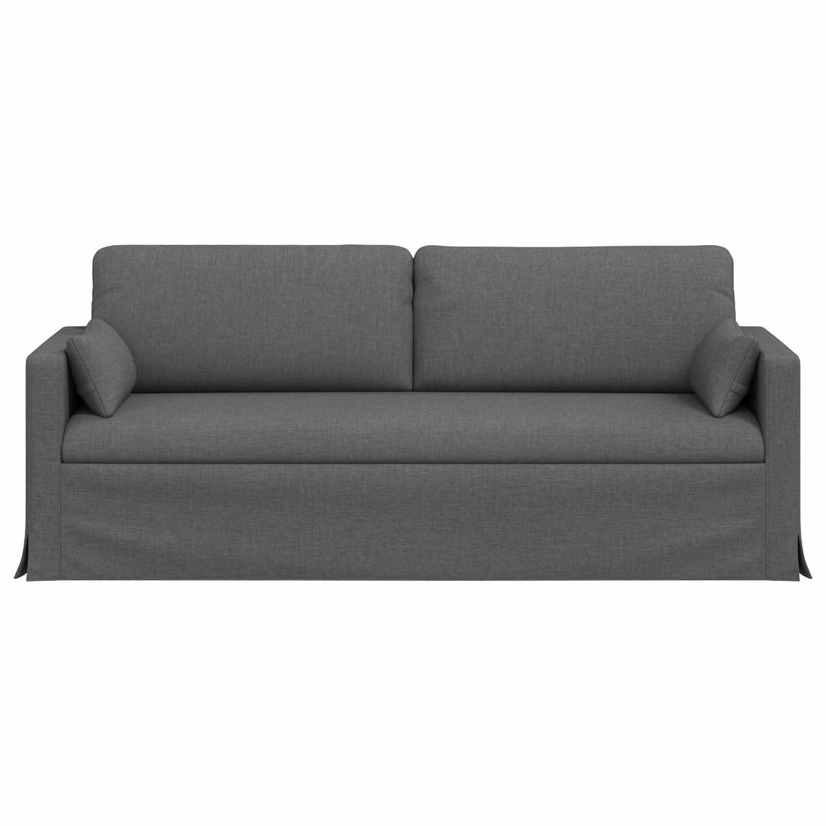 Sofa Dark Grey 198 x 78 x 80 cm Fabric