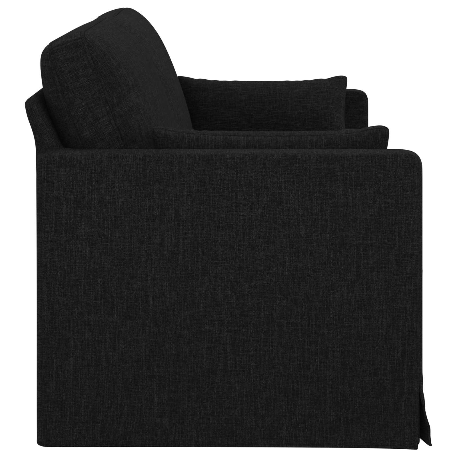Sofa Black 198 x 78 x 80 cm Fabric
