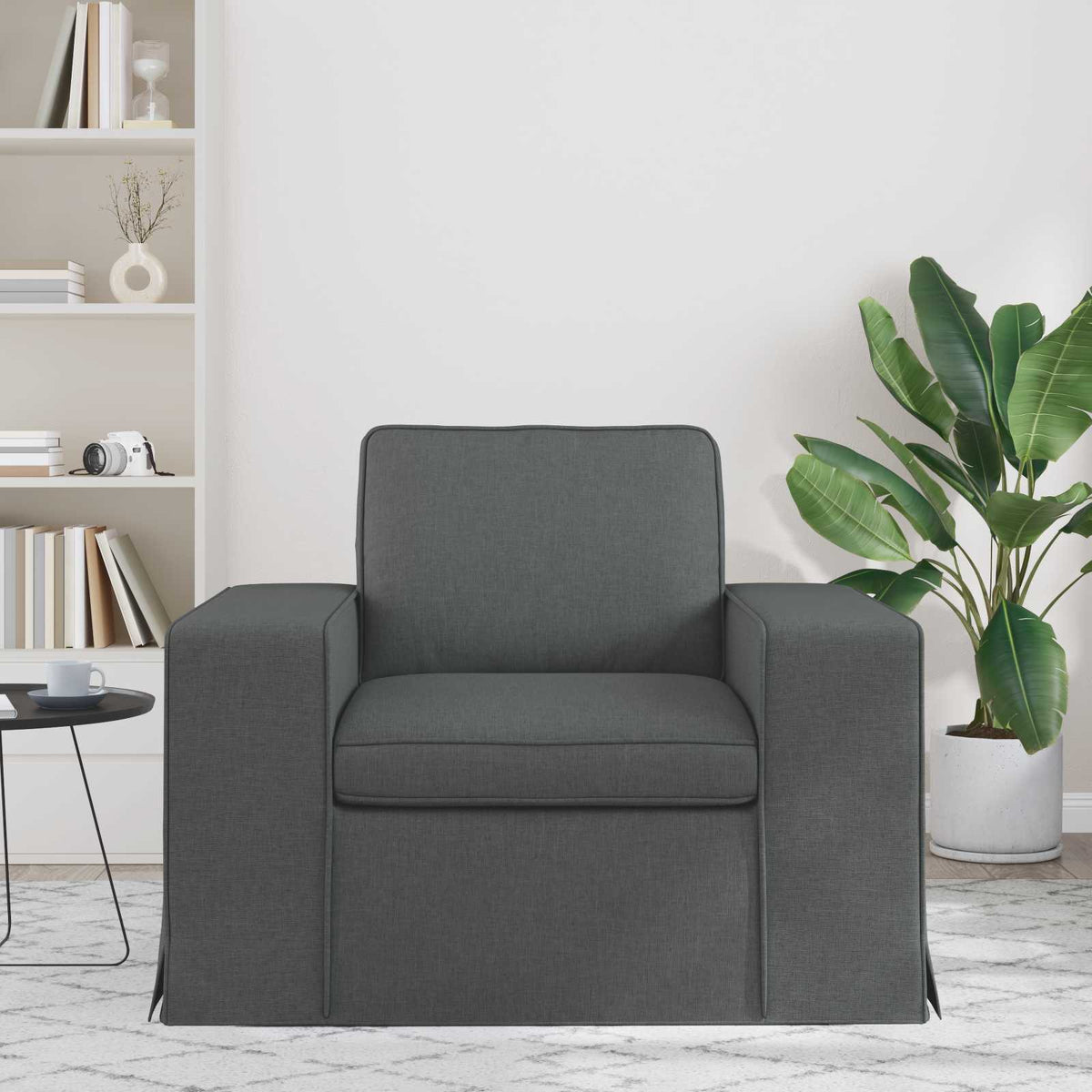 Sofa Dark Grey 103 x 80 x 82 cm Fabric