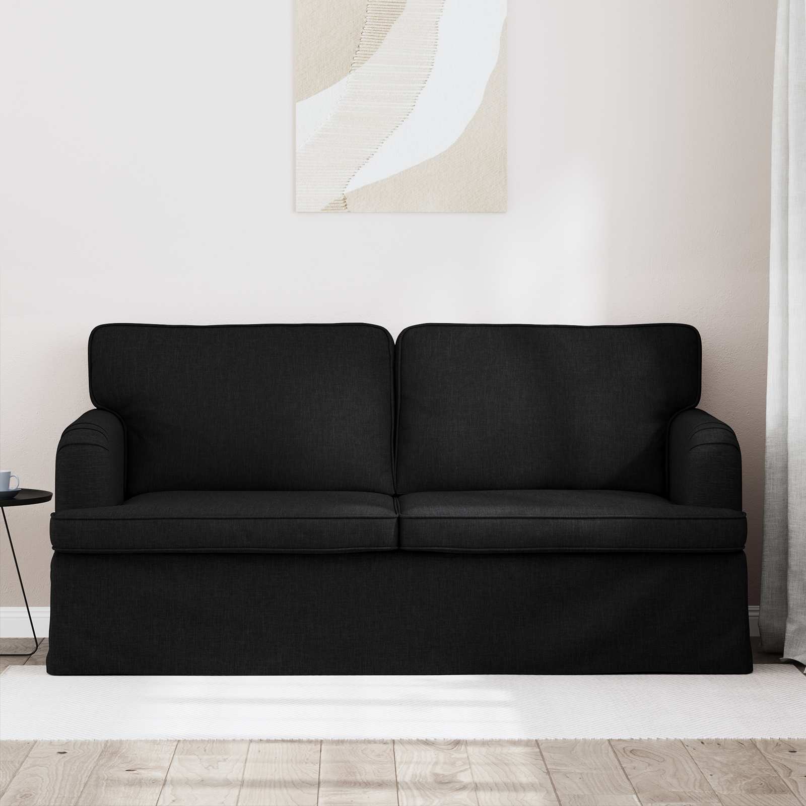 Sofa Black 162 x 80 x 85 cm Fabric