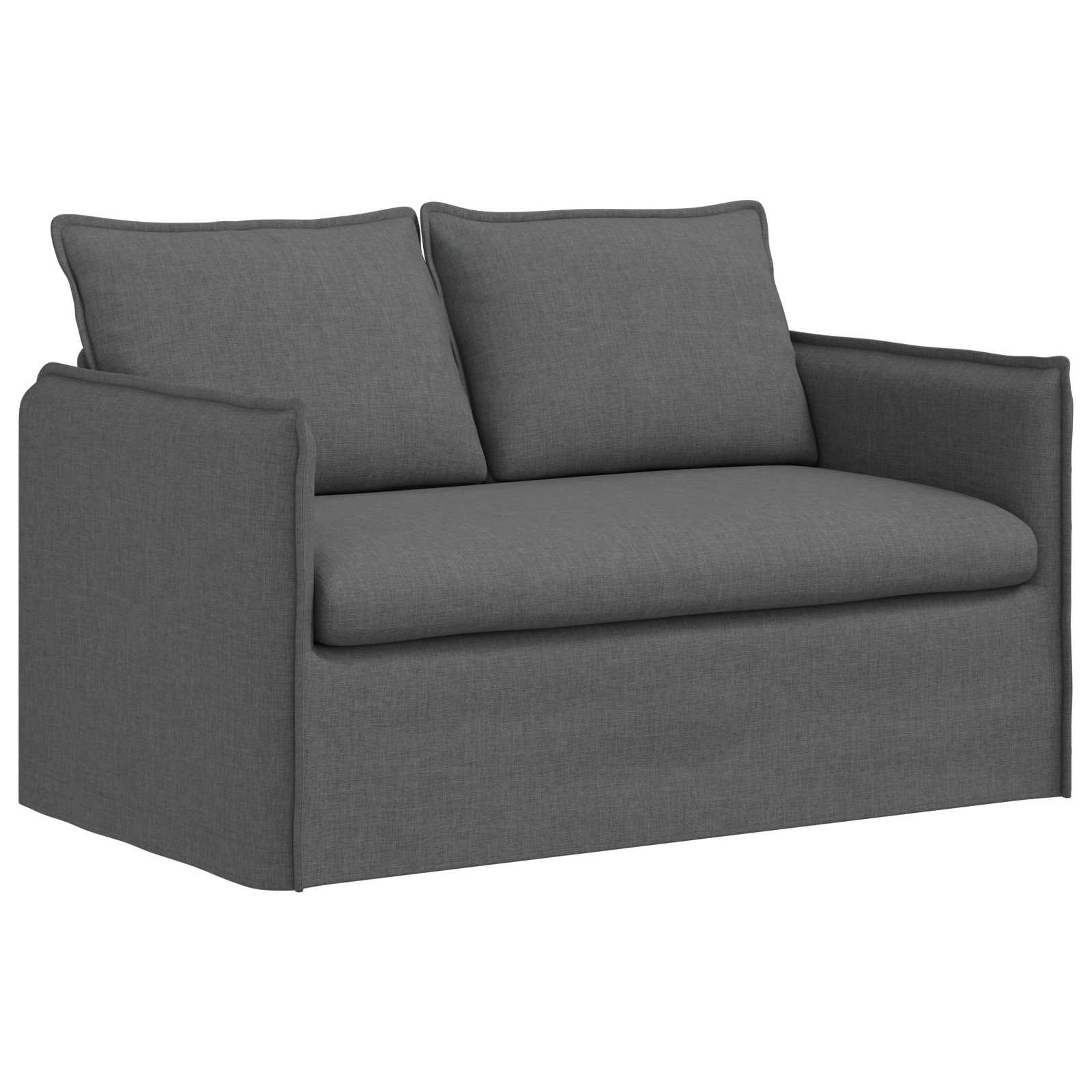Sofa Dark Grey 136 x 82 x 85 cm Fabric