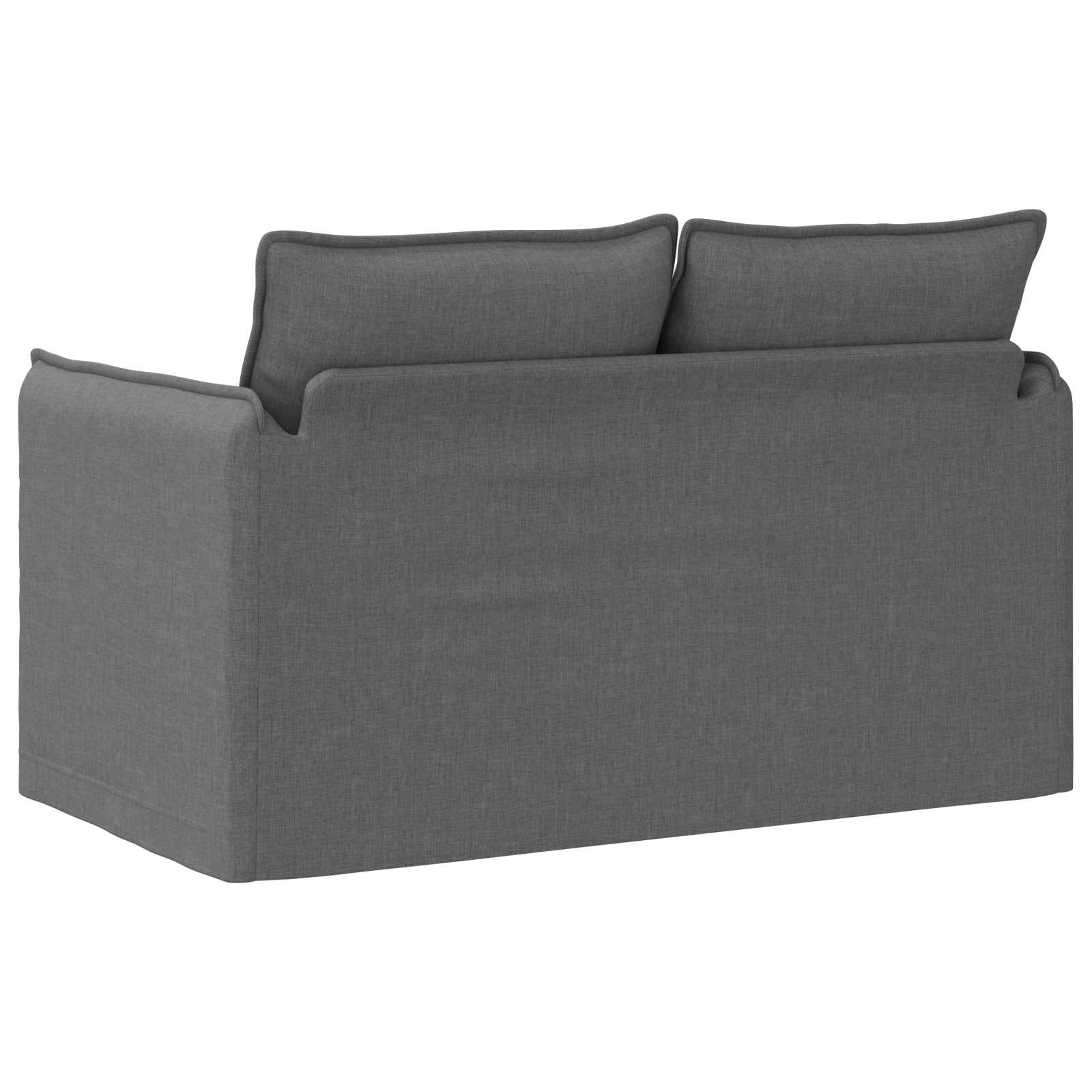 Sofa Dark Grey 136 x 82 x 85 cm Fabric