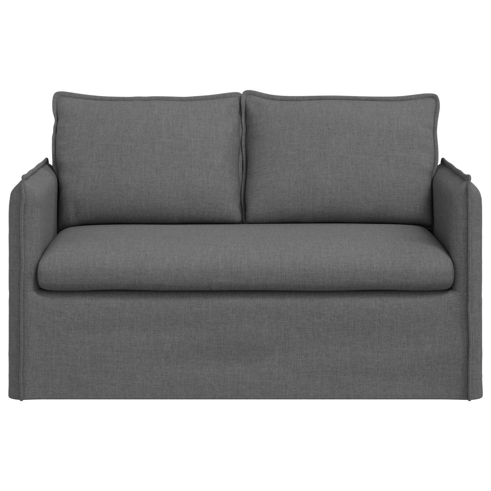 Sofa Dark Grey 136 x 82 x 85 cm Fabric