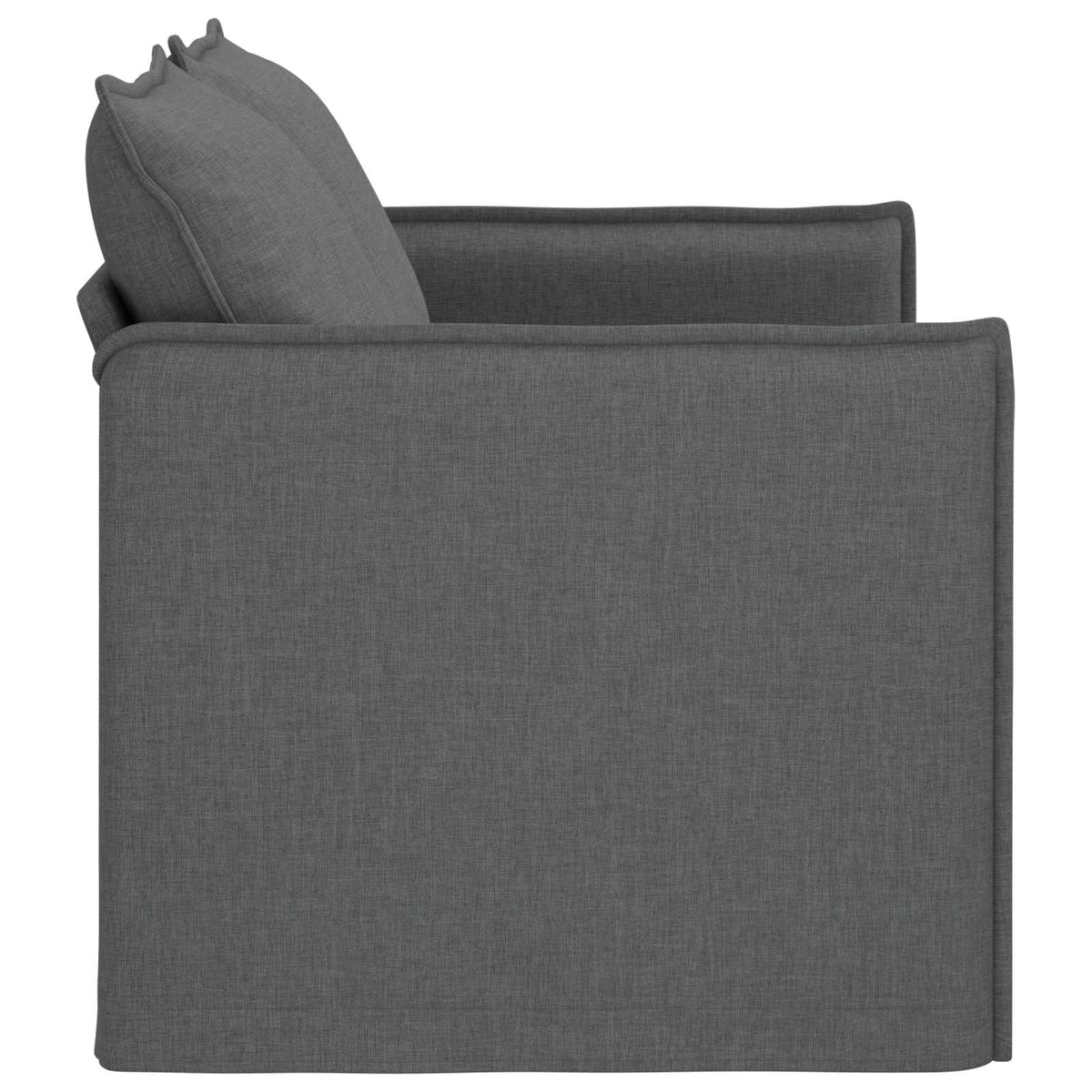 Sofa Dark Grey 136 x 82 x 85 cm Fabric