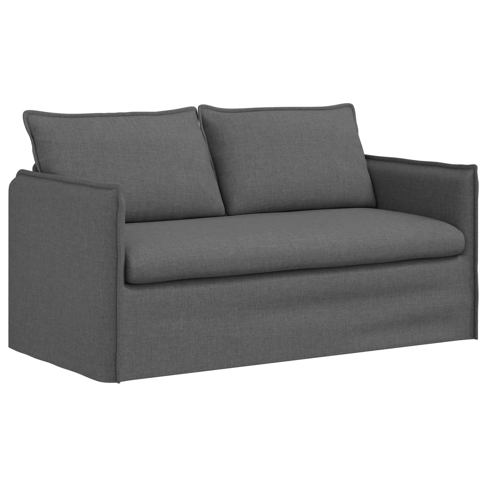 Sofa Dark Grey 156 x 82 x 85 cm Fabric