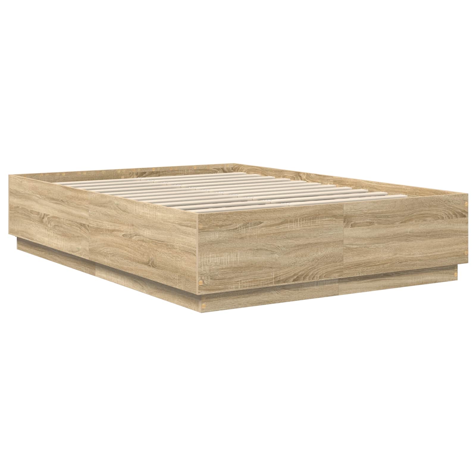 Bed Frame Sonoma Oak 150 x 200 cm Engineered Wood