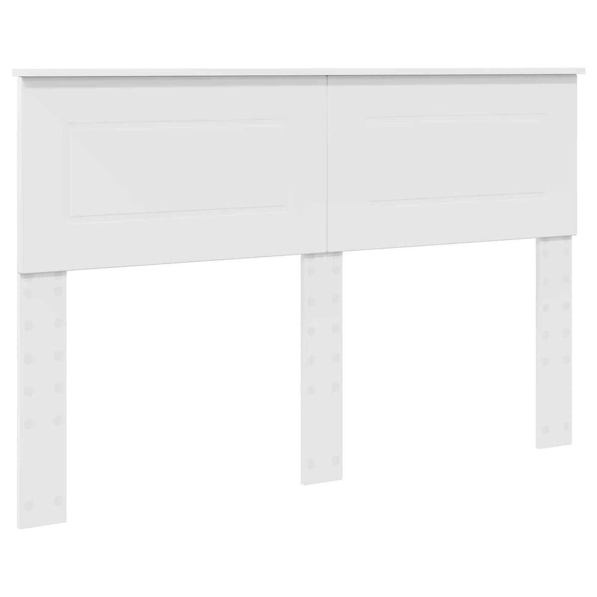 Storage Bed with Headboard White 150 x 200 cm Engineered Wood