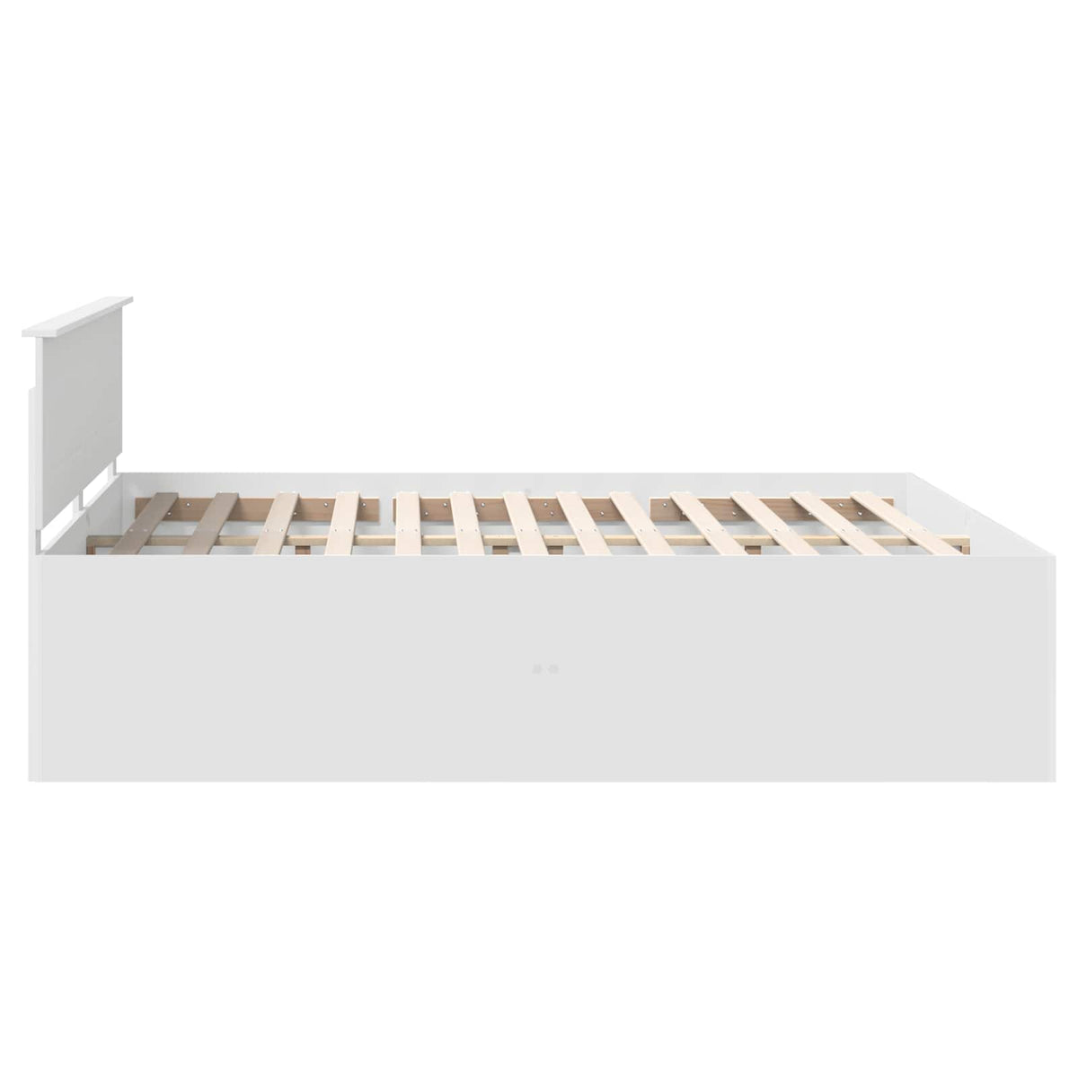 Bed Frame with Headboard White 180 x 200 cm Engineered Wood