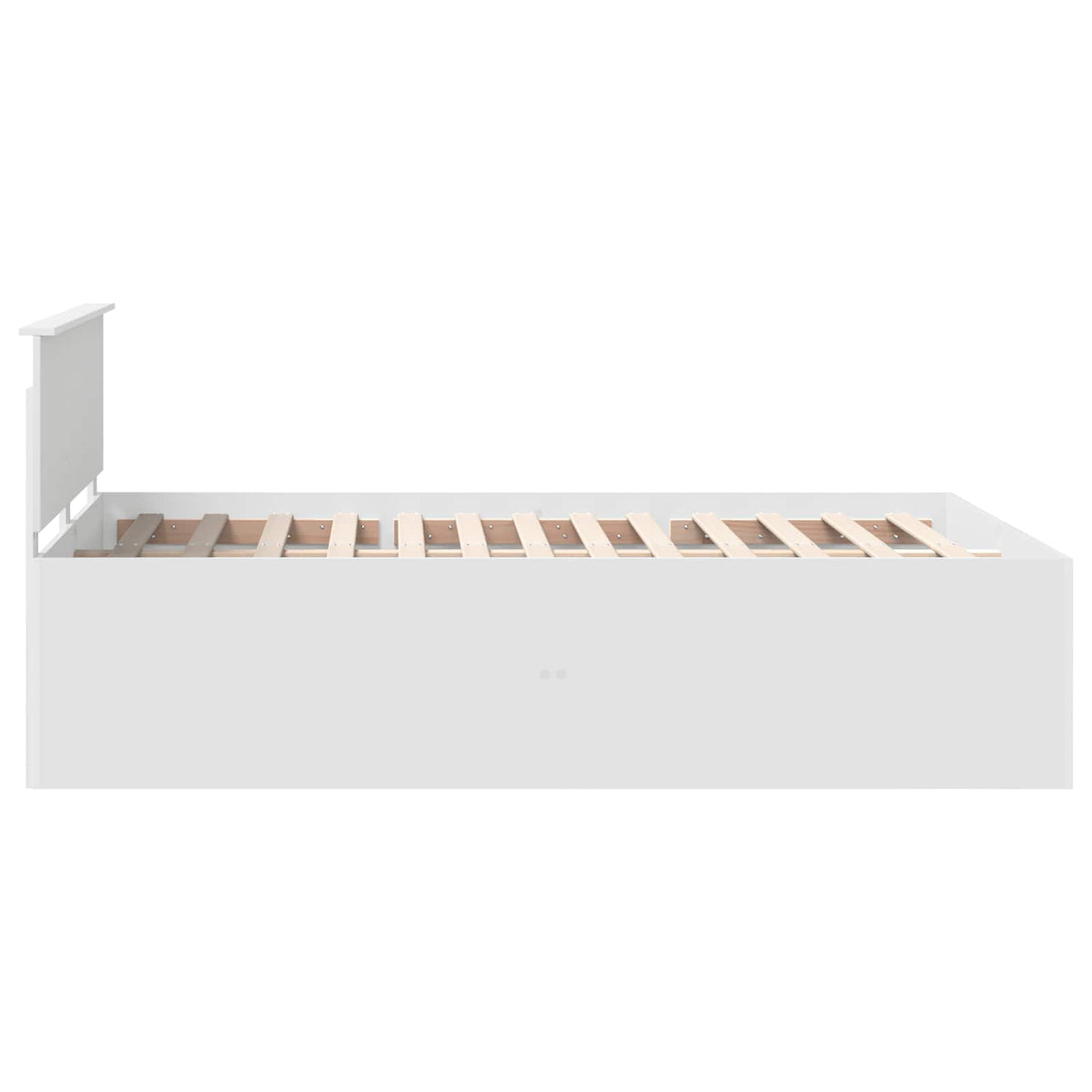 Bed Frame with Headboard White 150 x 200 cm Engineered Wood