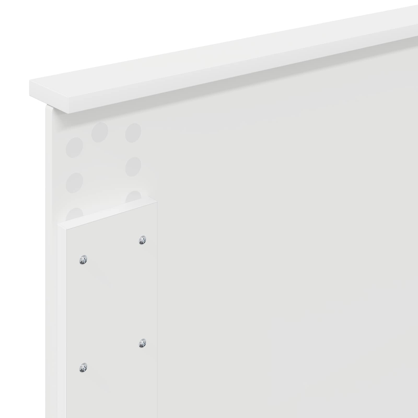 Bed Frame with Headboard White 90 x 190 cm Engineered Wood