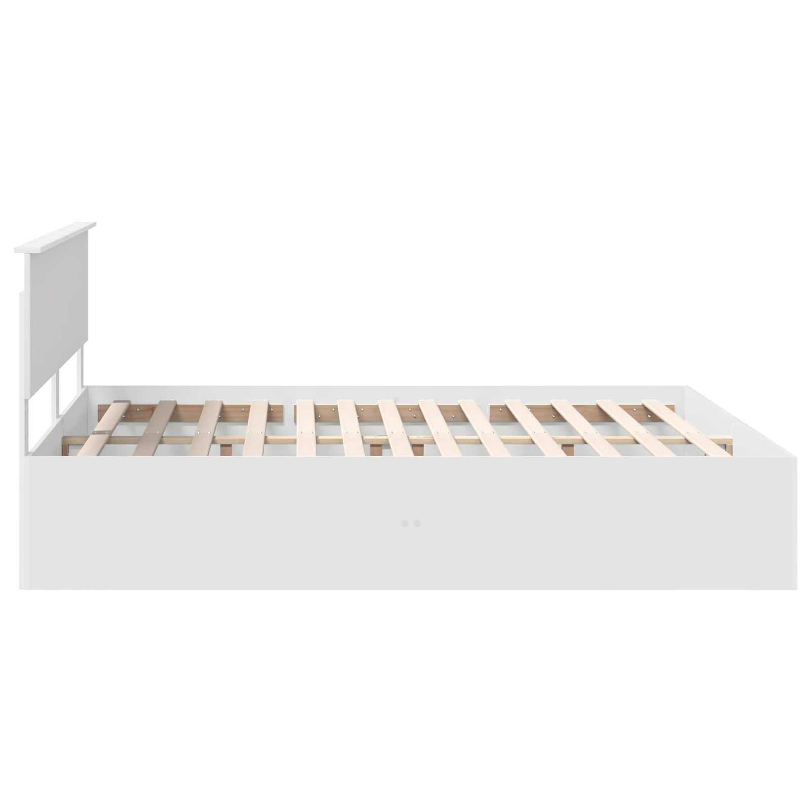 Bed Frame with Headboard White 180 x 200 cm Engineered Wood