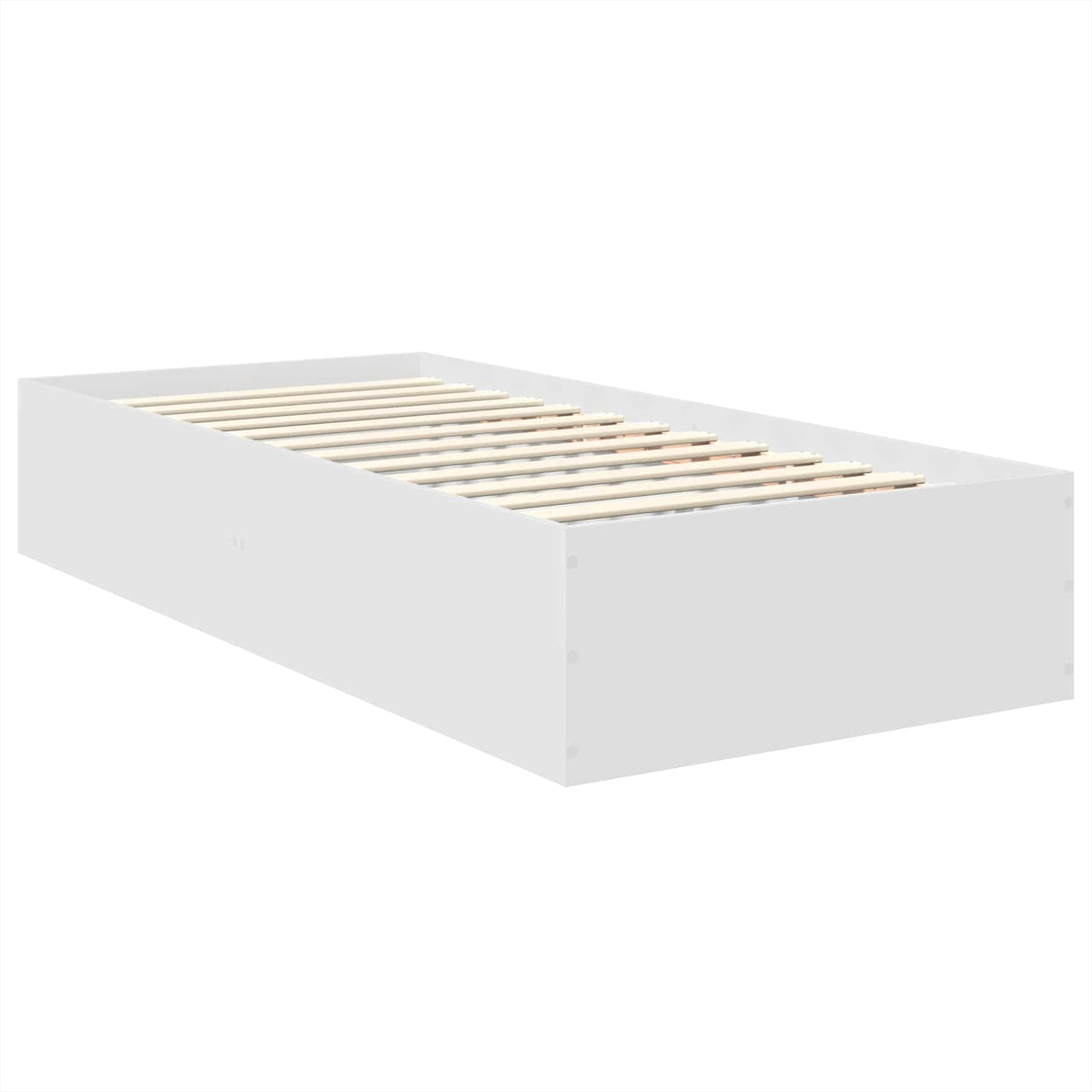 Bed Frame with Headboard White 90 x 190 cm Engineered Wood