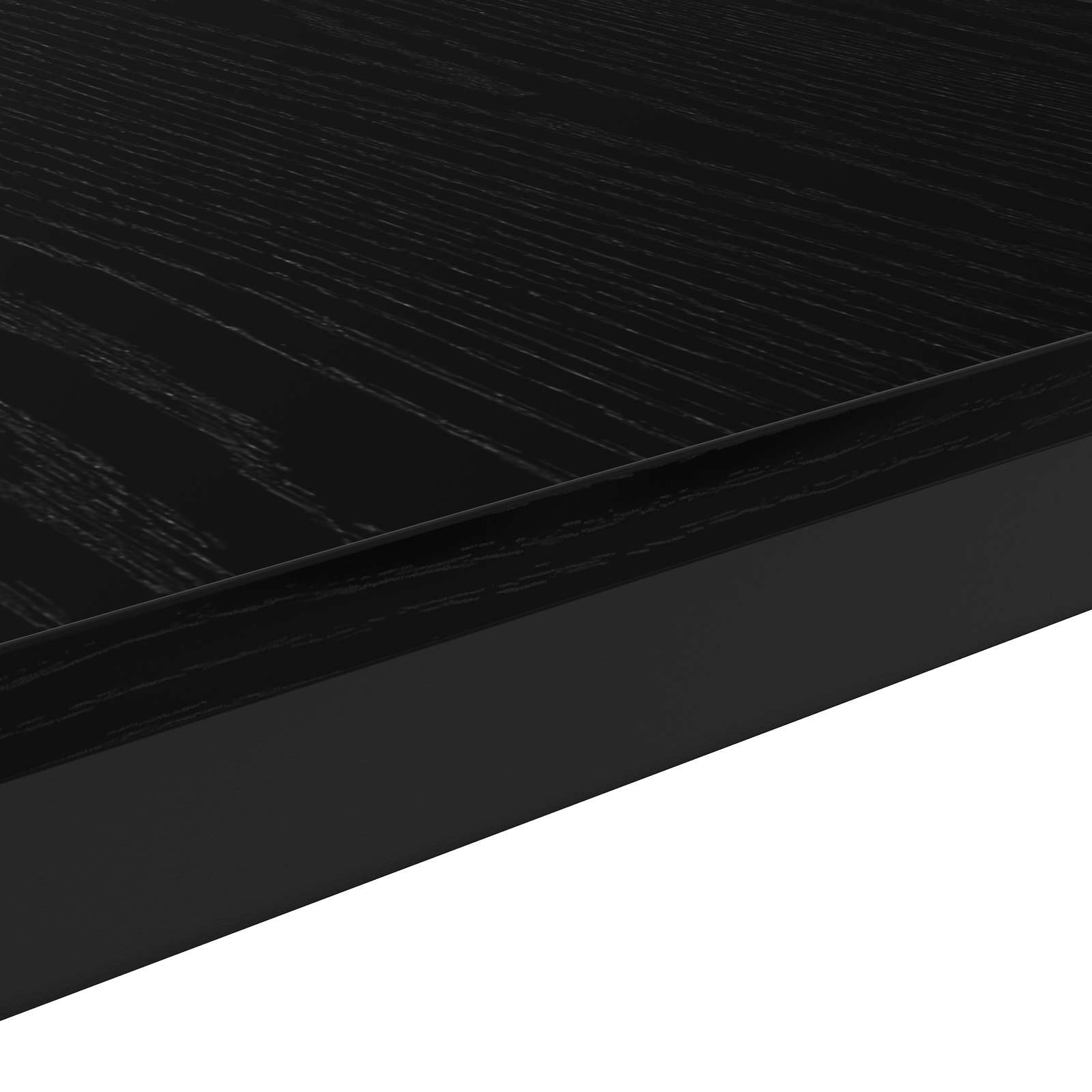 Coffee Table Black Oak 40 x 40 x 36 cm Engineered Wood