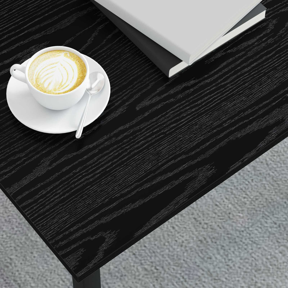 Coffee Table Black Oak 70 x 50 x 36 cm Engineered Wood