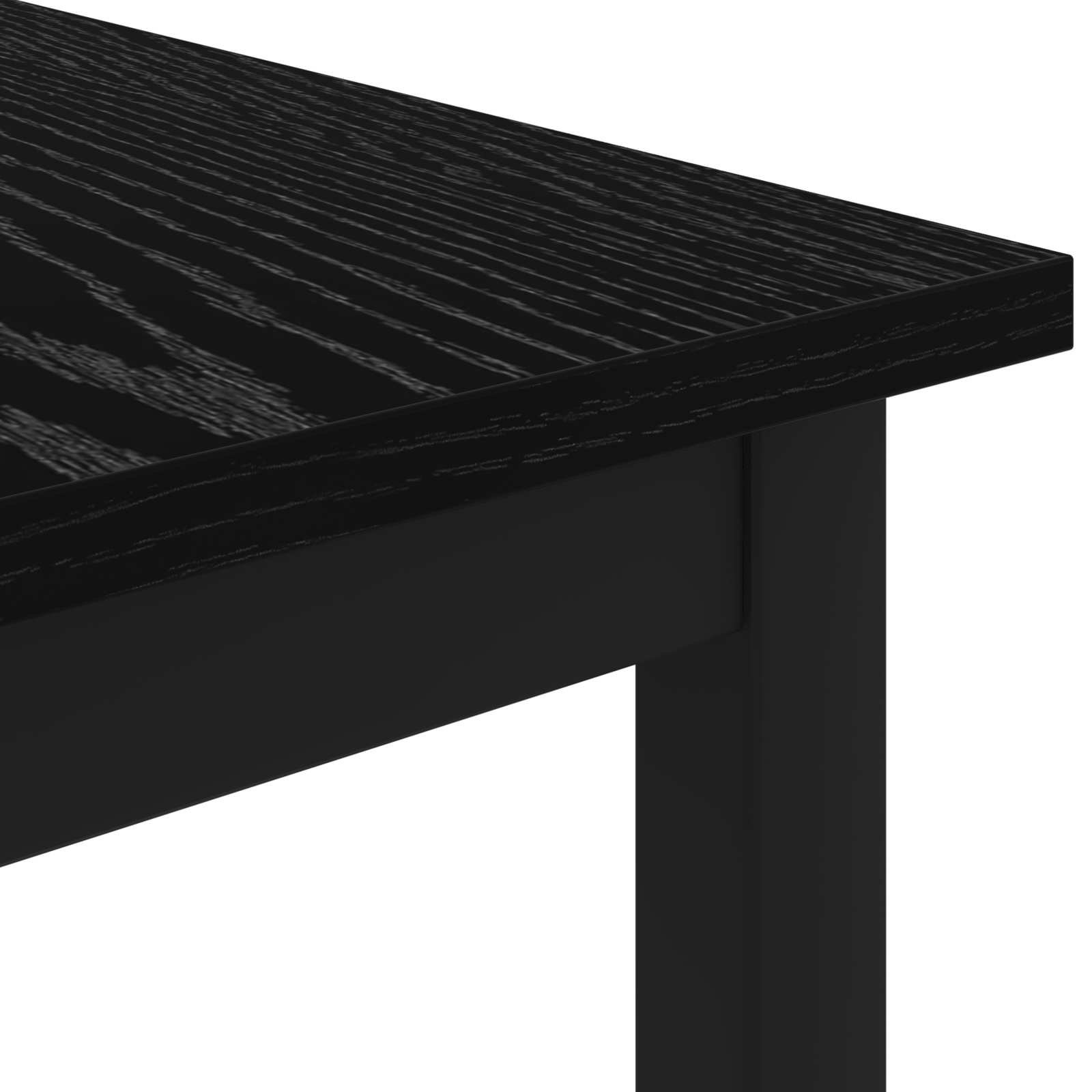 Coffee Table Black Oak 100 x 50 x 45 cm Engineered Wood